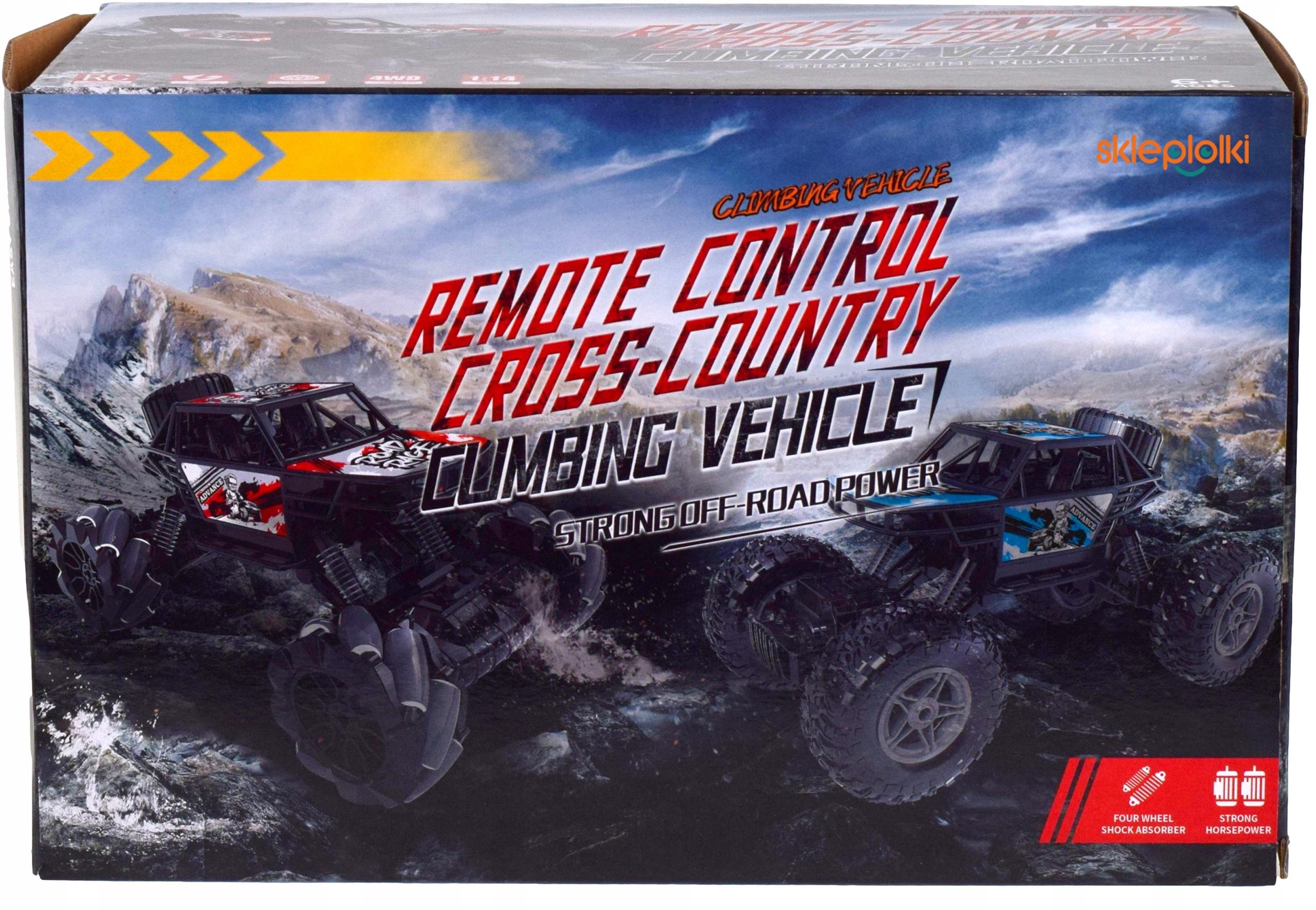 Zdalnie sterowany samochód terenowy RC 4x4 Offroad LED 2.4GHz akumulator