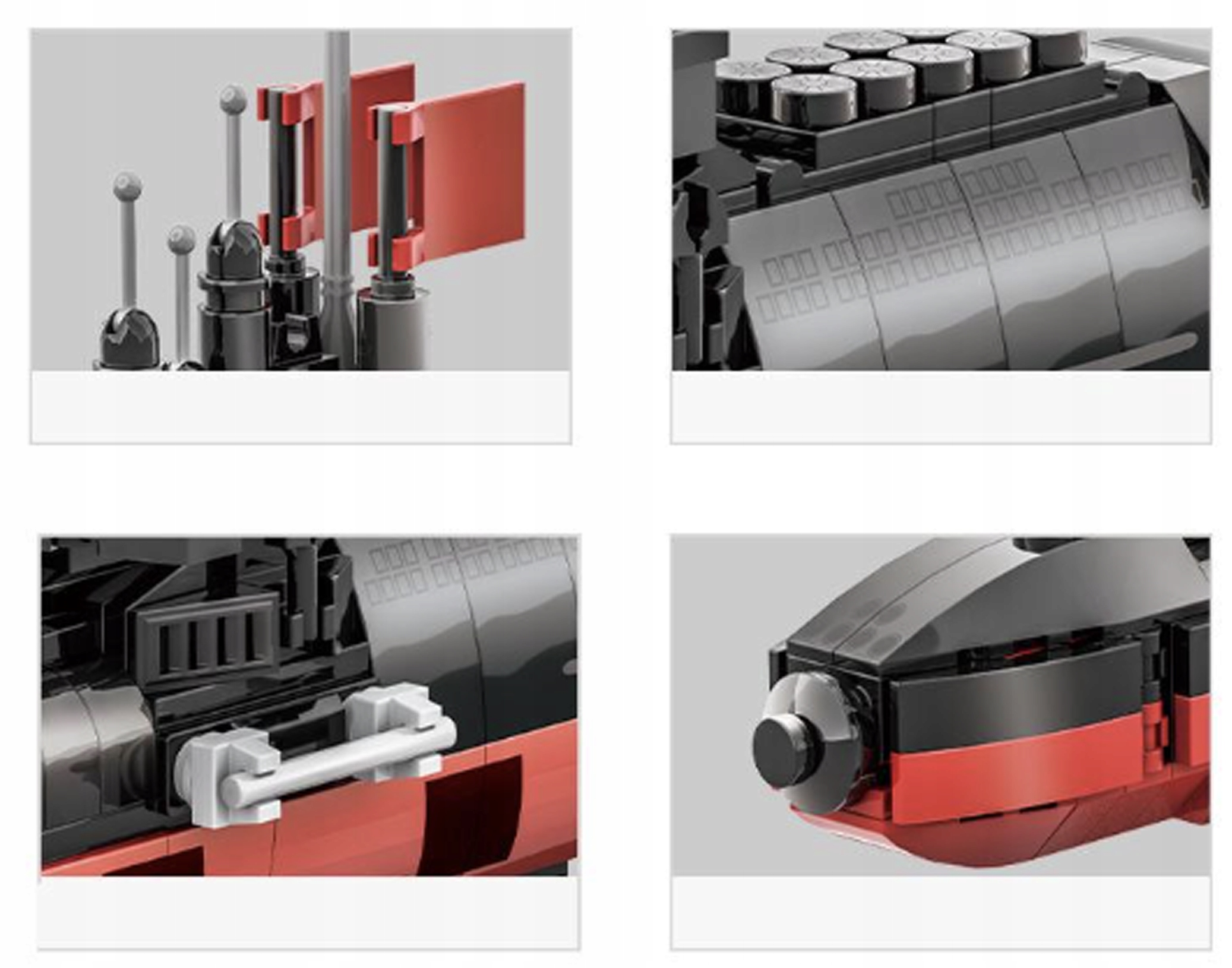 KLOCKI KONSTRUKCYJNE ŁÓDŹ STRATEGICZNY OKRĘT PODWODNY MODEL DLA DZIECI 389