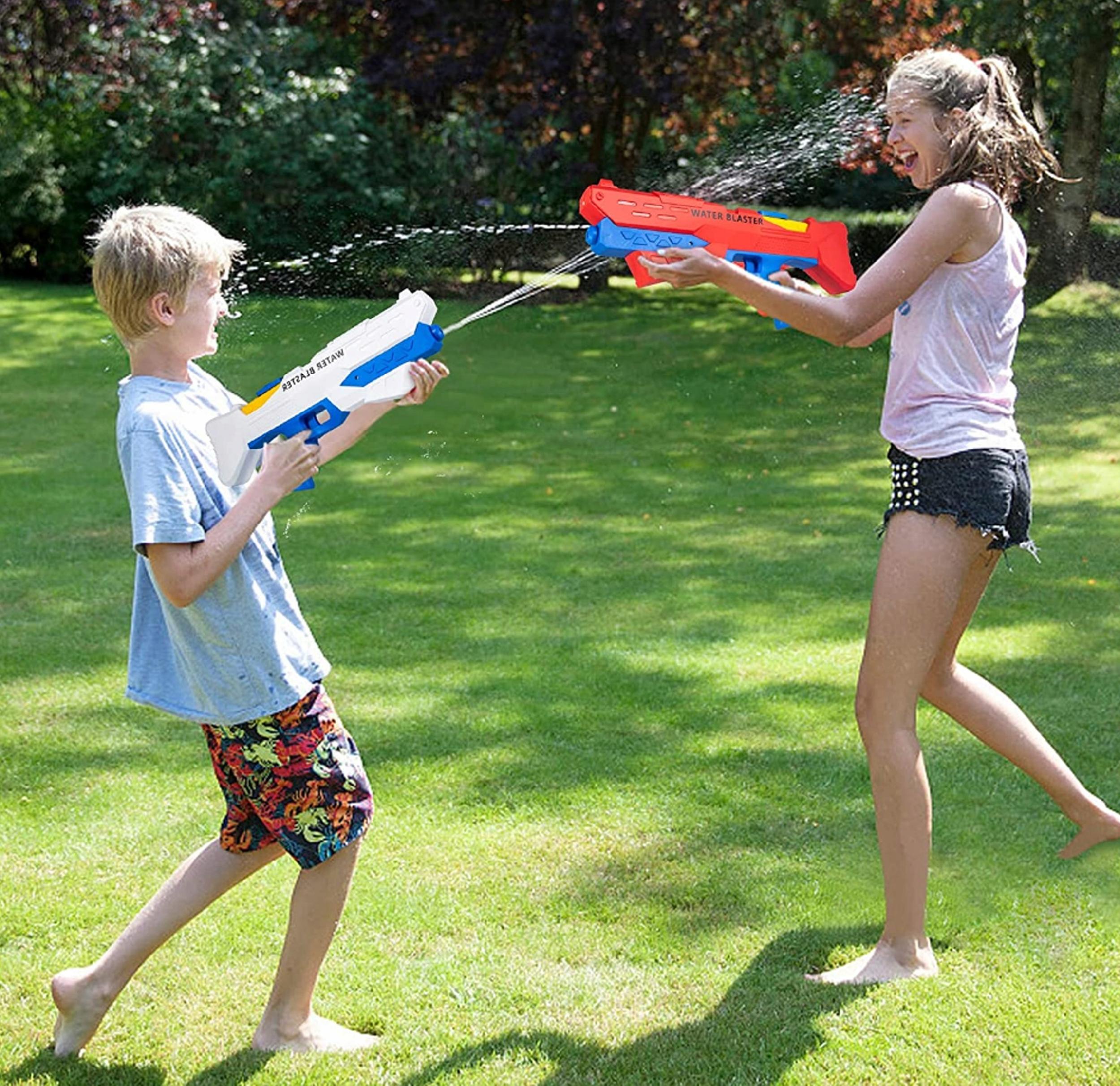 PISTOLET NA WODĘ ELEKTRYCZNY MIOTACZ DLA DZIECI ŁADOWANIE USB DUŻY ZASIĘG