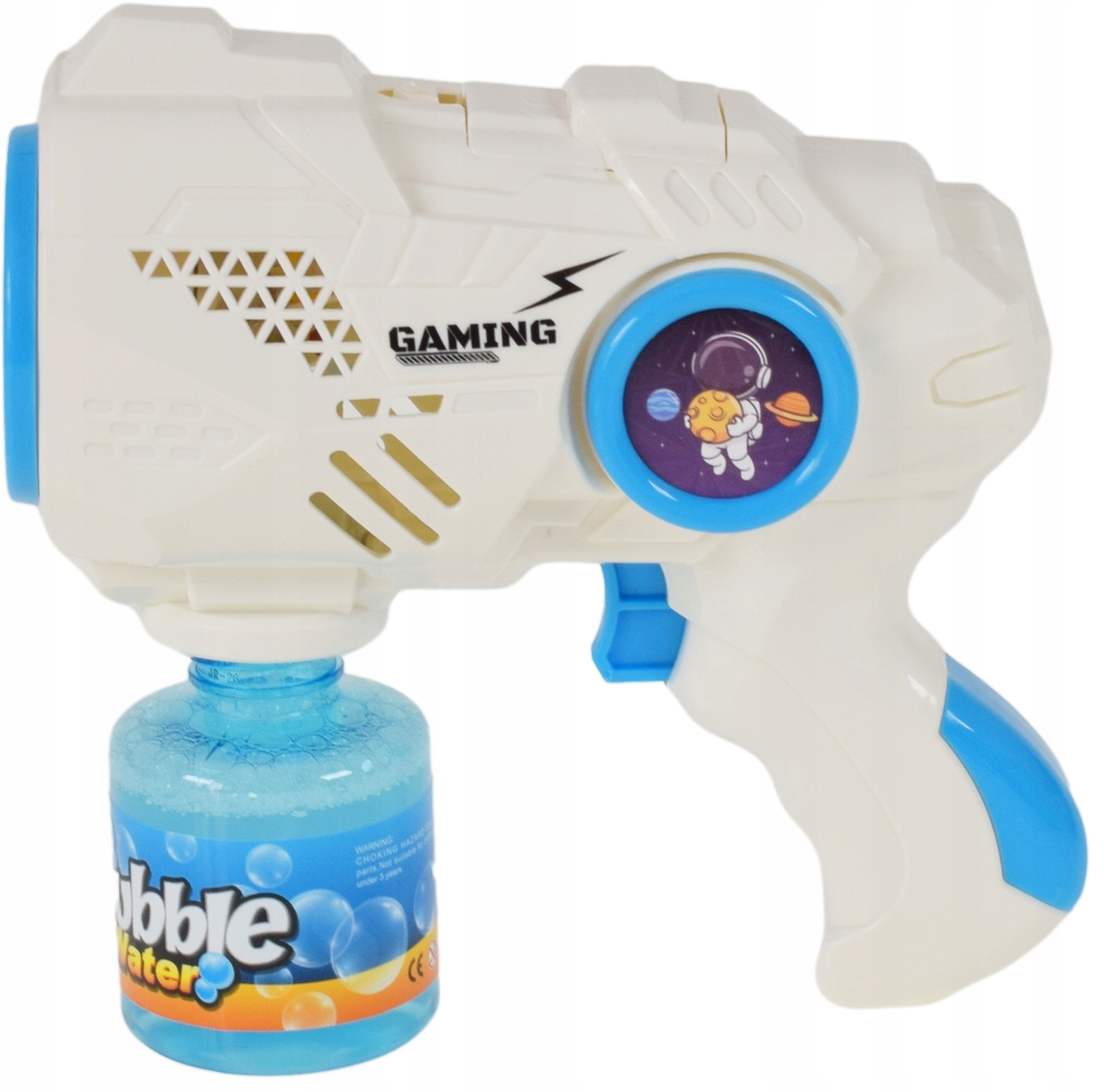 PISTOLET DO BANIEK MYDLANYCH MASZYNKA AUTOMAT ŚWIECI ZABAWKA DLA DZIECI