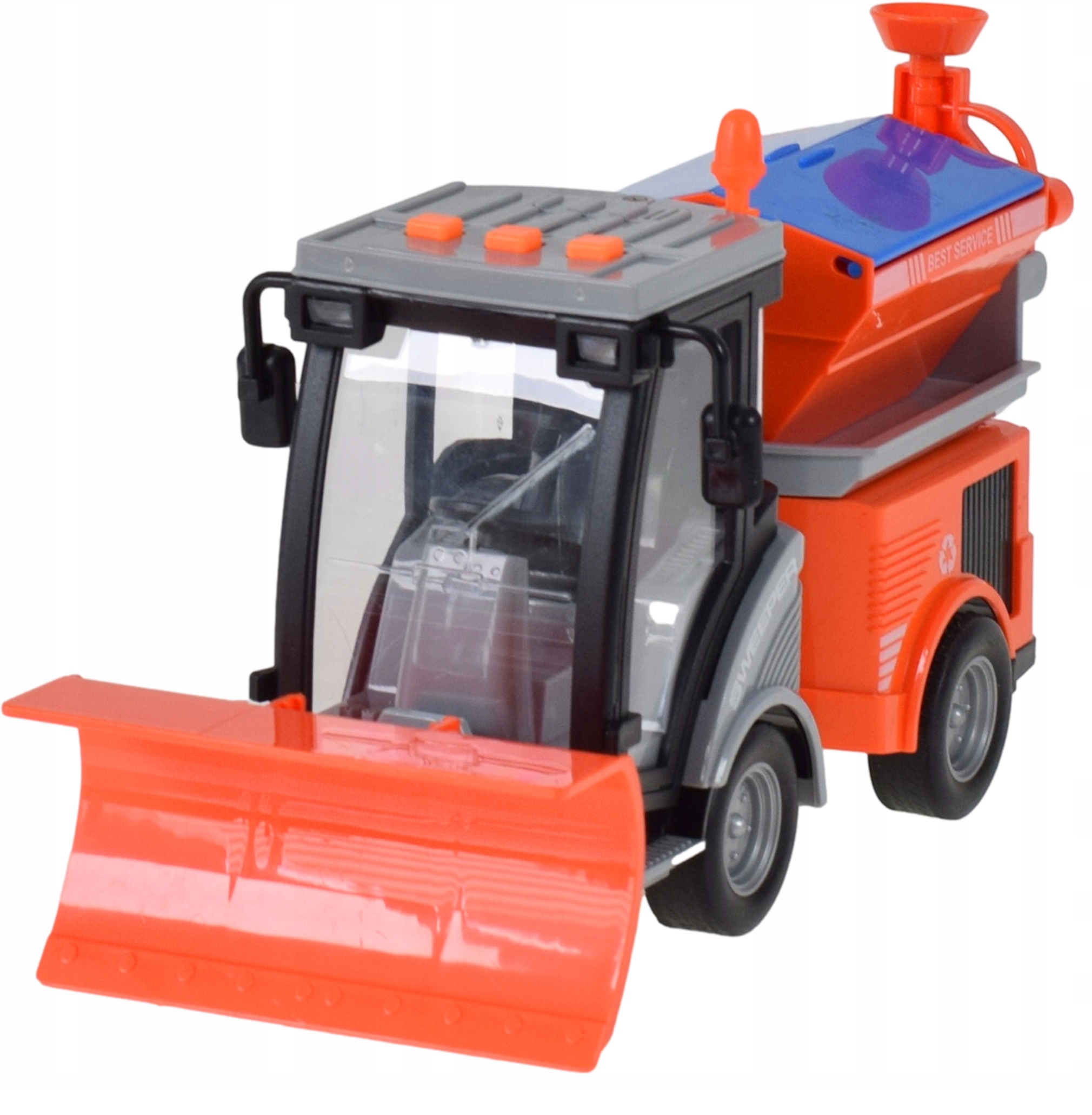 ODŚNIEŻARKA DROGOWA ZABAWKA POJAZD ULICZNY NA BATERIE SAMÓCHÓD DLA DZIECI