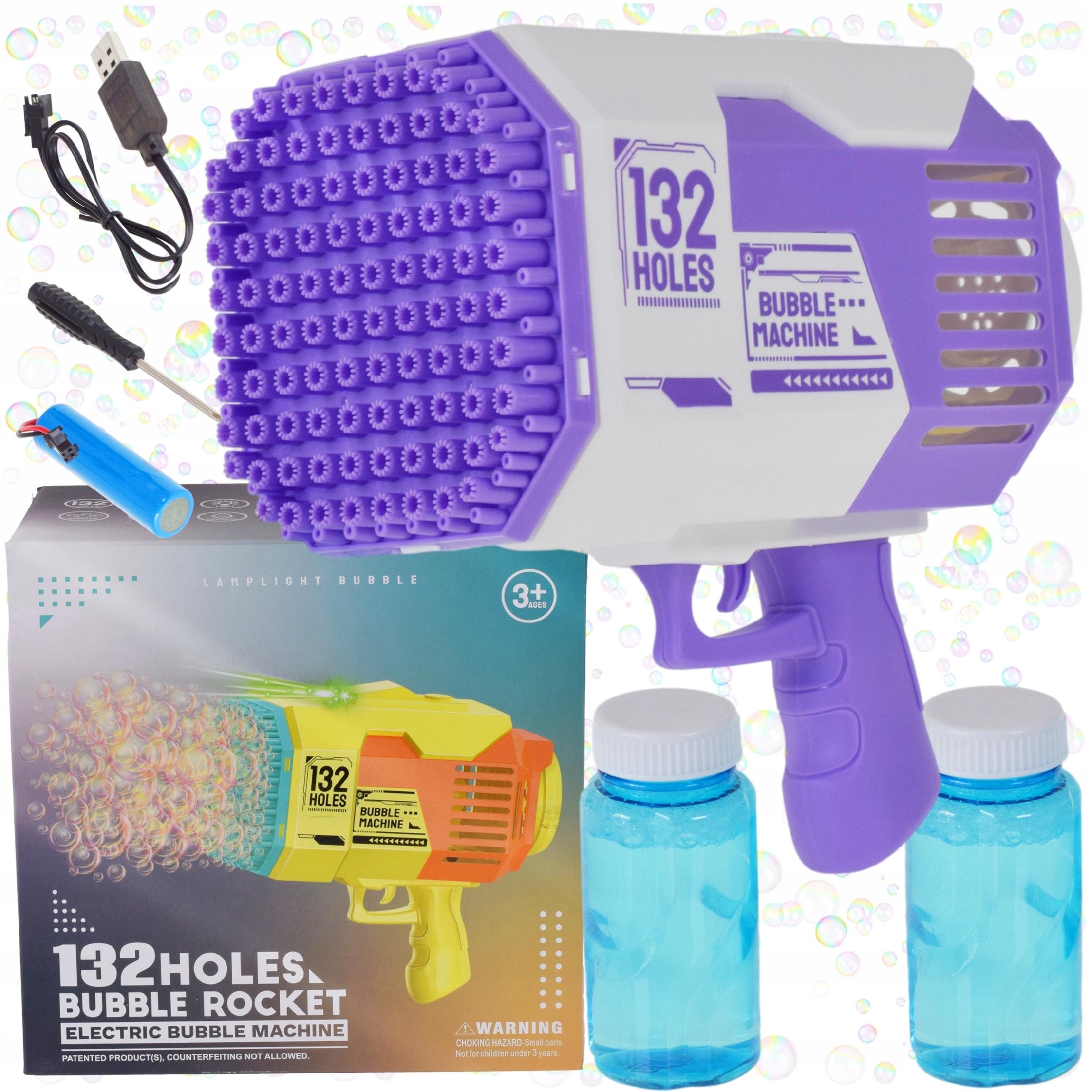 PISTOLET DUŻY AUTOMAT MASZYNKA DO BANIEK MYDLANYCH NA AKUMULATOR DLA DZIECI