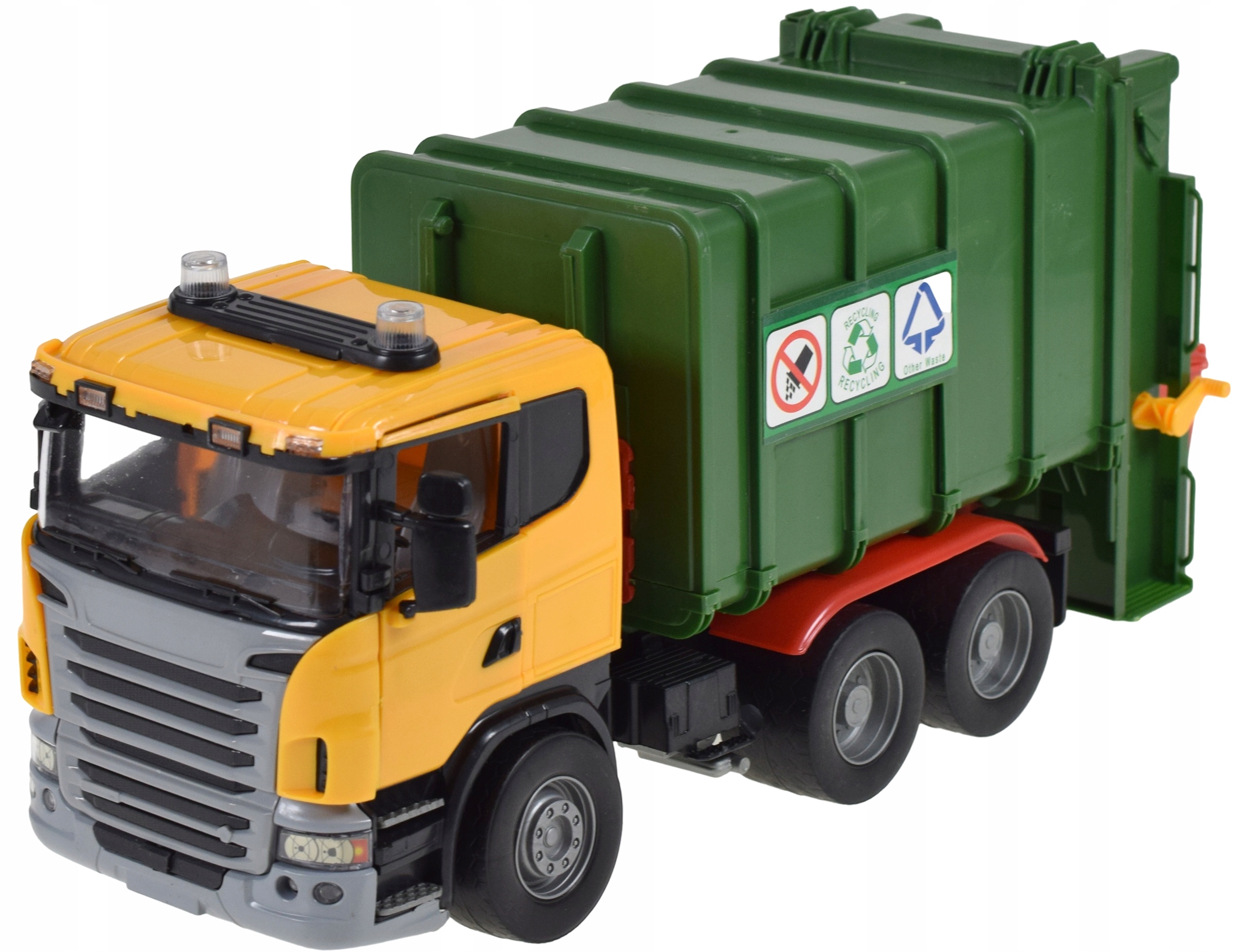 AUTO SAMOCHÓD DUŻA ŚMIECIARA NAPĘD RUCHOME ELEMENTY KLAPA DRZWI DLA DZIECI