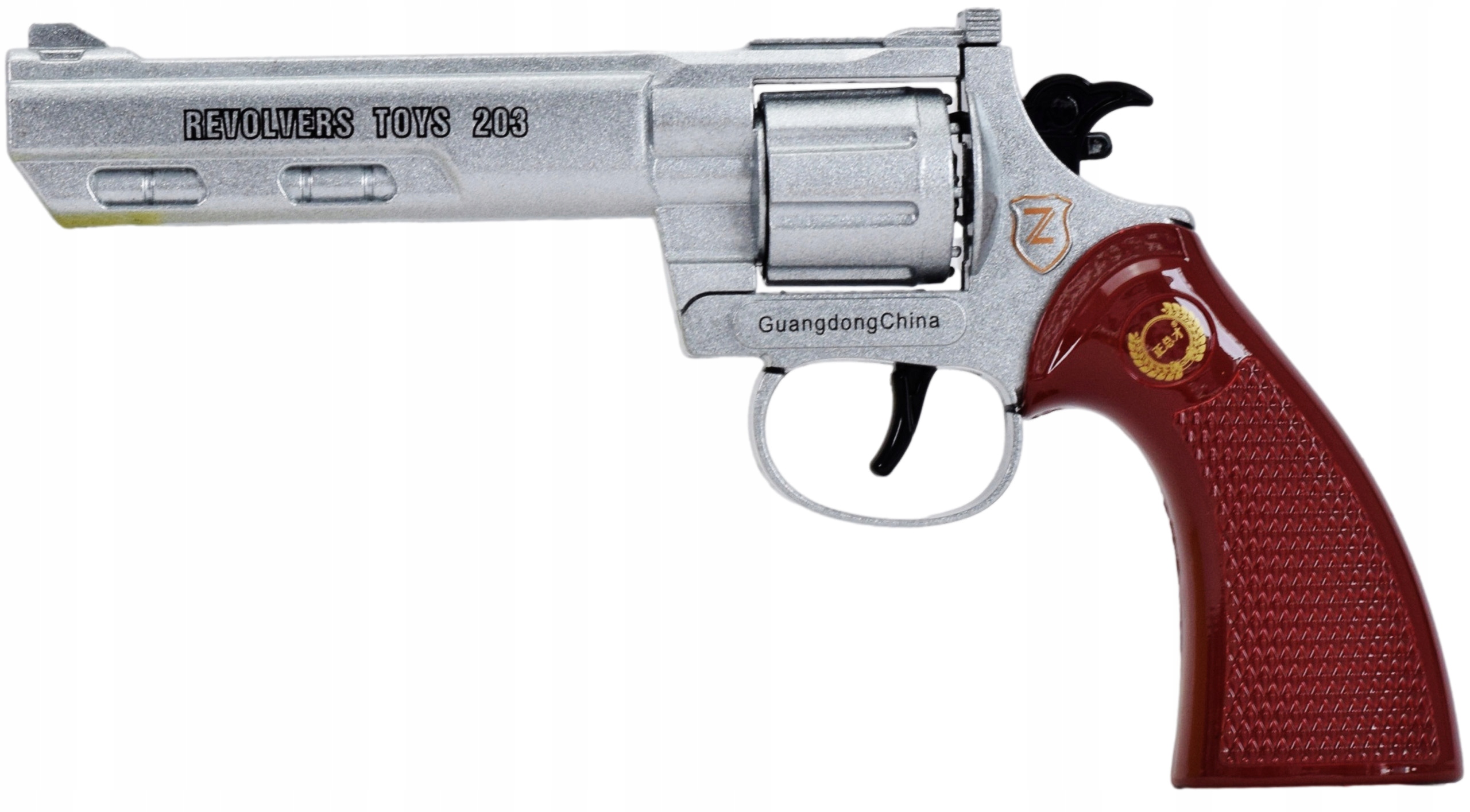 PISTOLET NA SPŁONKĘ KAPISZONY GRATIS 10x720szt METALOWY REWOLWER DLA DZIECI