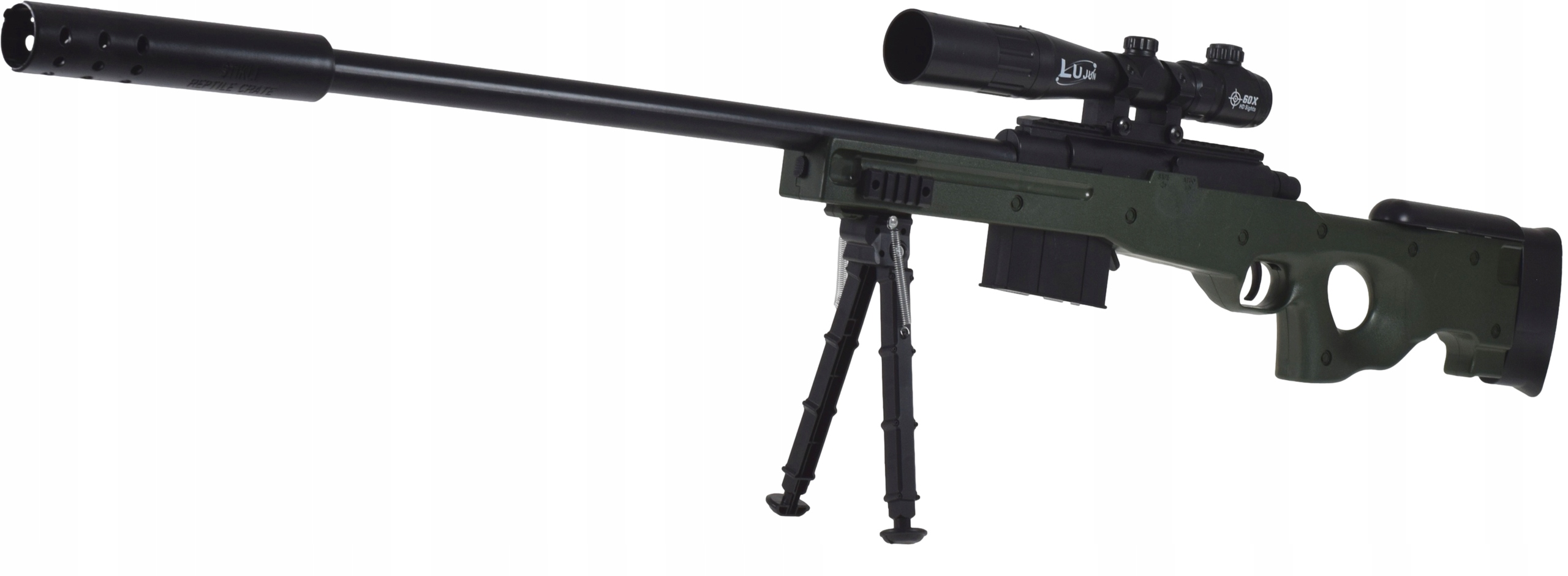 WIELKI KARABIN IMPONUJĄCY DESIGN AUTOMAT 2W1 REALISTYCZNY CELNY ZESTAW