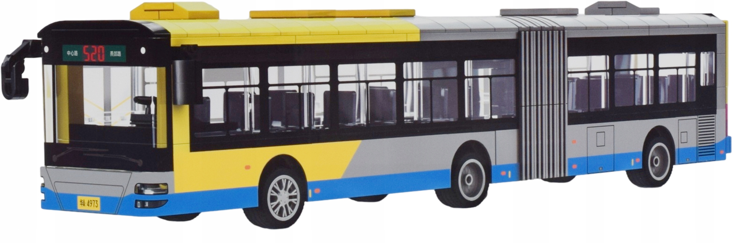 KLOCKI KONSTRUKCYJNE CIĘŻARÓWKA AUTOBUS BUS PRZEGUBOWY MODEL DLA DZIECI