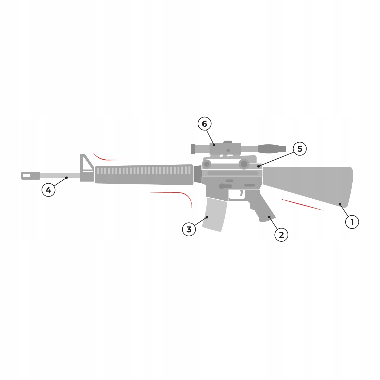 KARABIN PISTOLET NA KULKI STRZELBA ASG REPLIKA