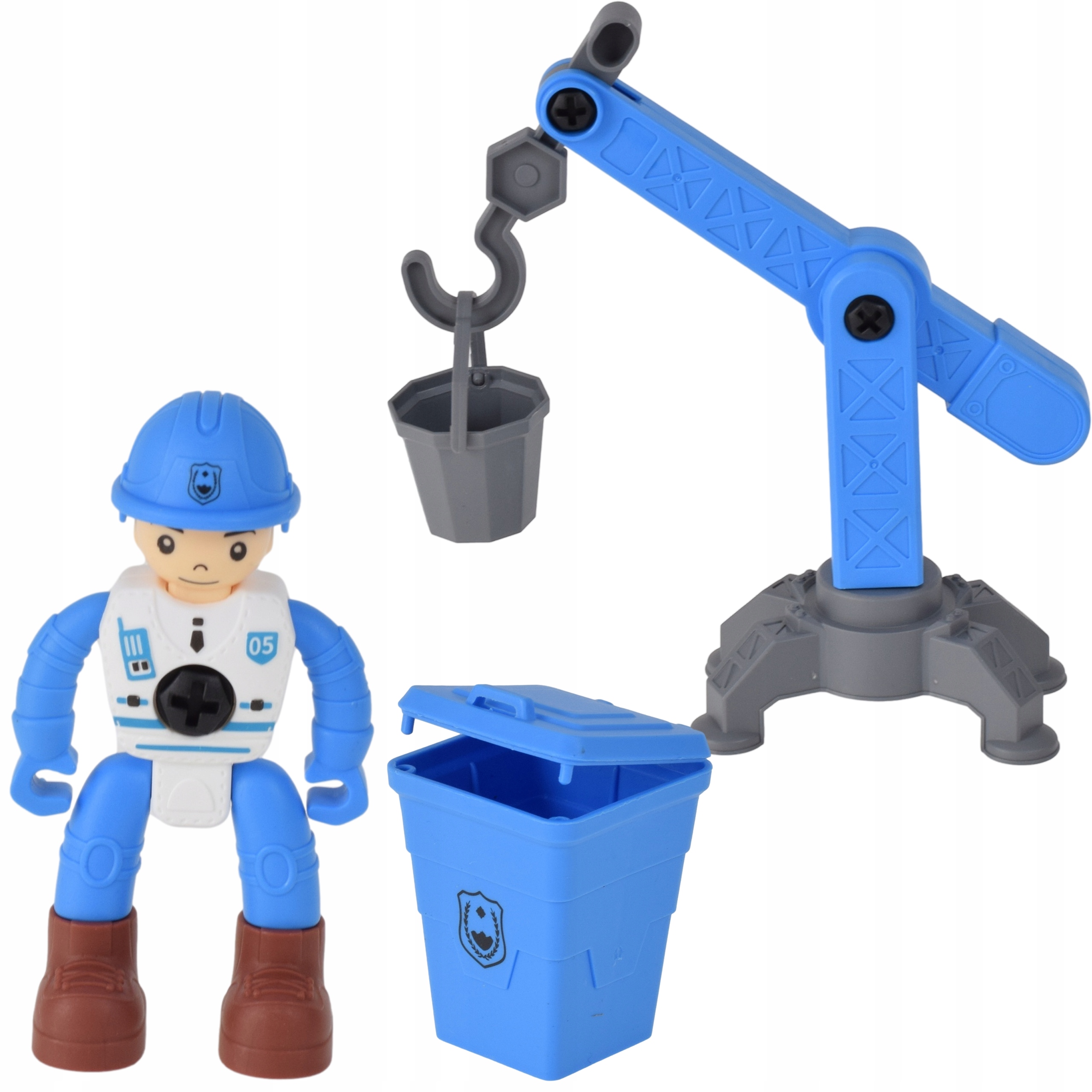 Zabawki edukacyjne Zestaw pojazdy policyjne KONSTRUKCJE do rozkręcania