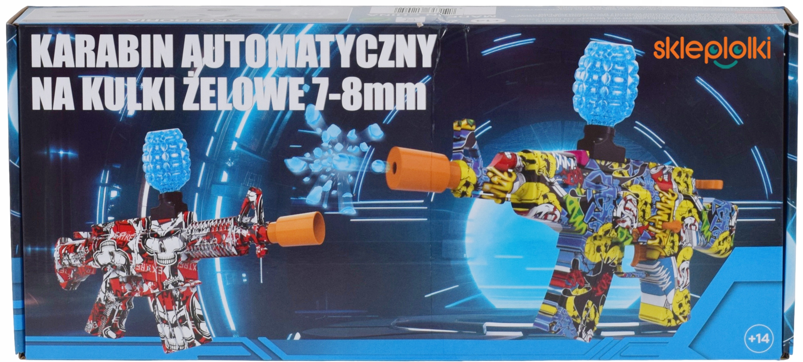 PISTOLET NA KULKI ŻELOWE WODNE AUTOMATYCZNY KARABIN DUŻY ZESTAW AKUMULATOR