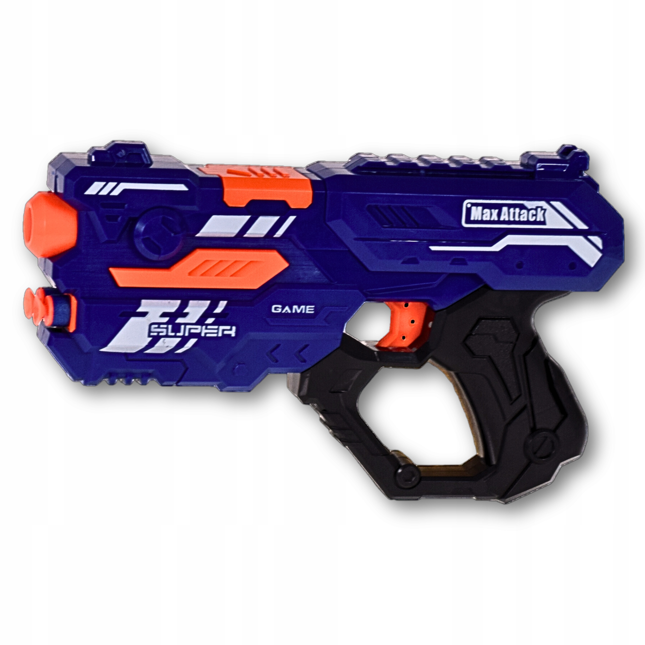 PISTOLET RĘCZNA WYRZUTNIA NA MIĘKKIE BEZPIECZNE STRZAŁKI Z MAGAZYNKIEM