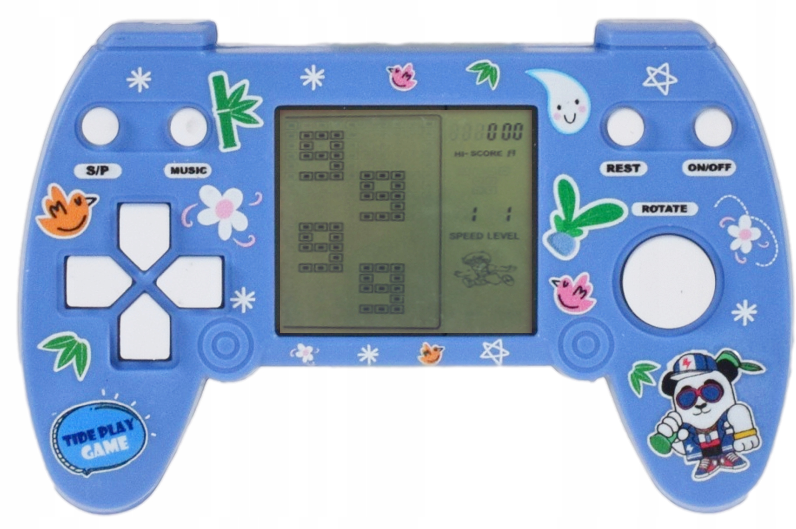 ELEKTRONICZNA RETRO GRA PRZENOŚNA MINI KONSOLA NA BATERIE TETRIS DLA DZIECI