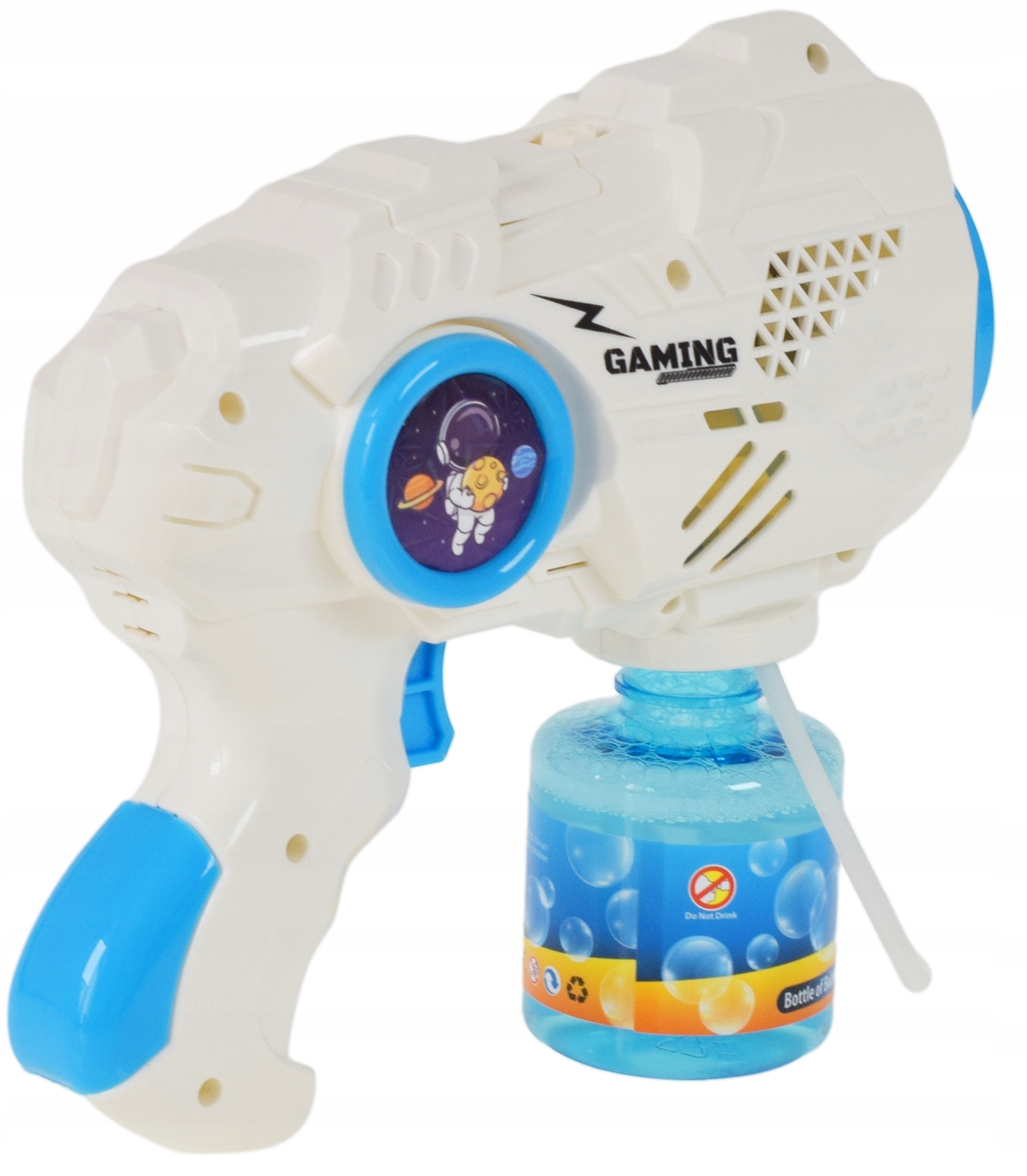 PISTOLET DO BANIEK MYDLANYCH MASZYNKA AUTOMAT ŚWIECI ZABAWKA DLA DZIECI