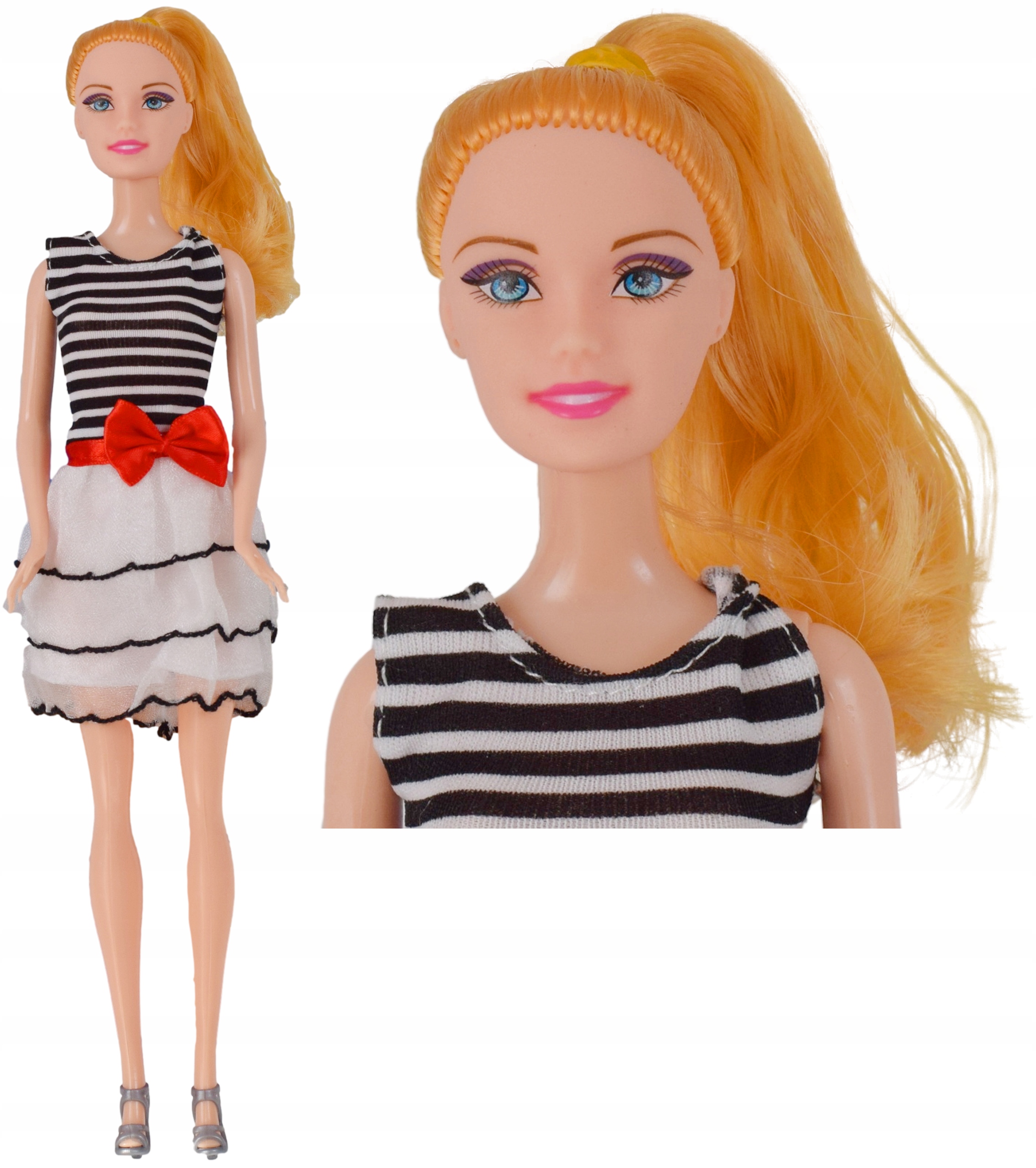 Lalka ze spacerówką i pieskiem zestaw spacer w wózku z pupilami dla dzieci