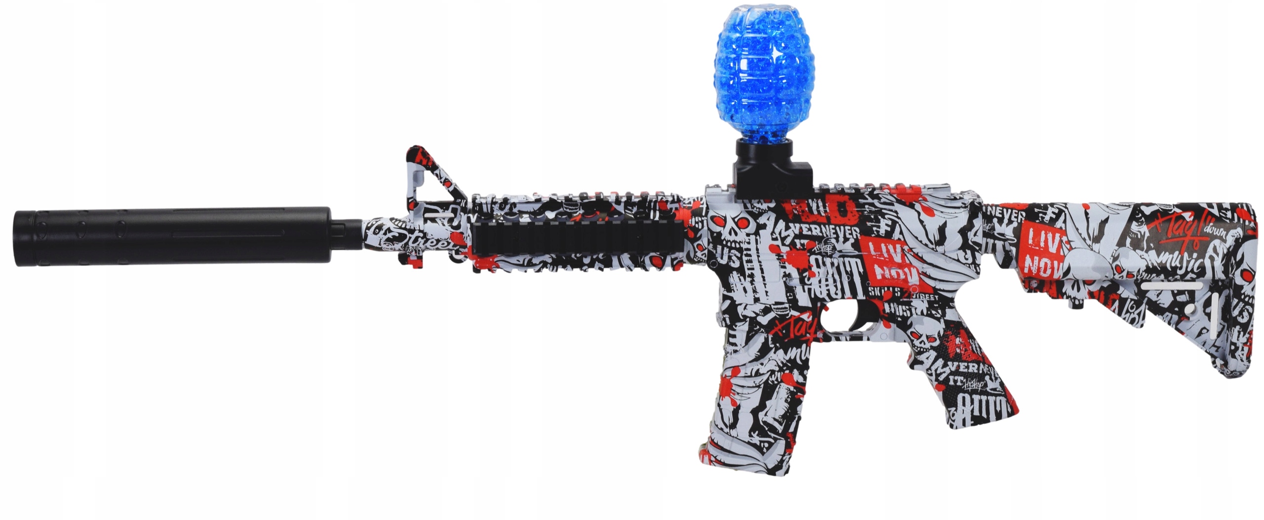 AUTOMATYCZNY PISTOLET AUTOMAT KARABIN NA KULKI WODNO ŻELOWE ELEKTRO ZESTAW