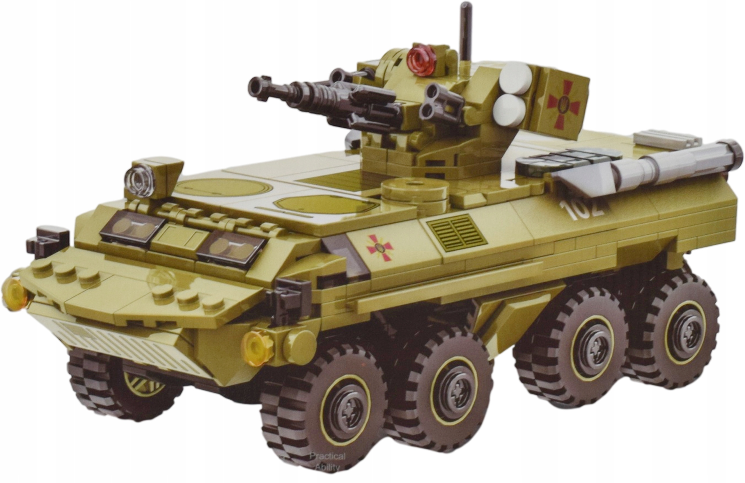 KLOCKI KONSTRUKCYJNE POJAZD BOJOWY ZESTAW DLA DZIECI WOJSKO MILITARIA MODEL