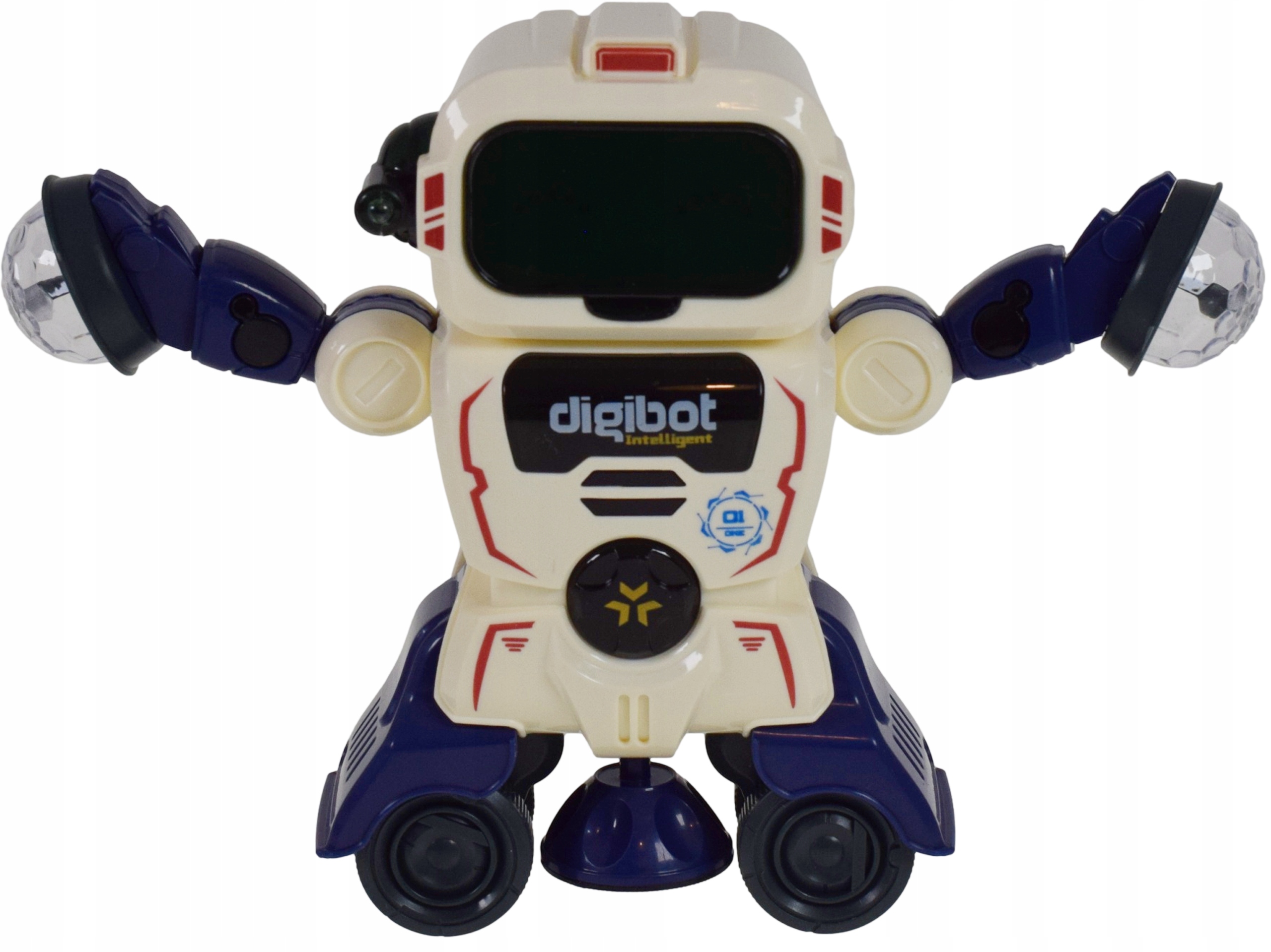 Interaktywny robot tańczący z muzyką i światłami LED zabawka interaktywna
