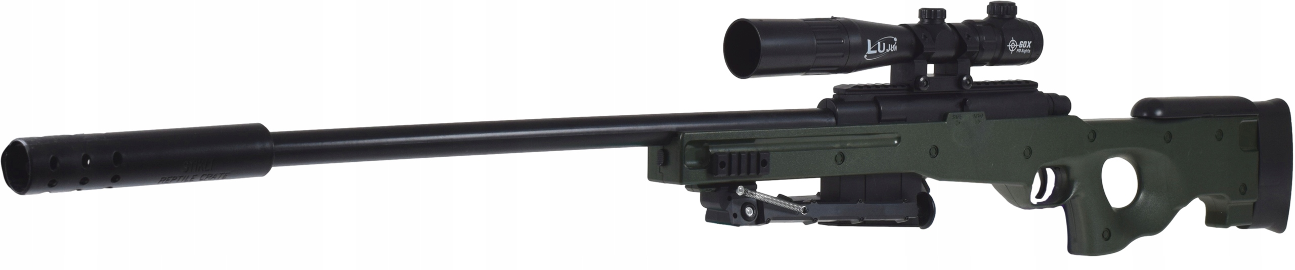 WIELKI KARABIN IMPONUJĄCY DESIGN AUTOMAT 2W1 REALISTYCZNY CELNY ZESTAW