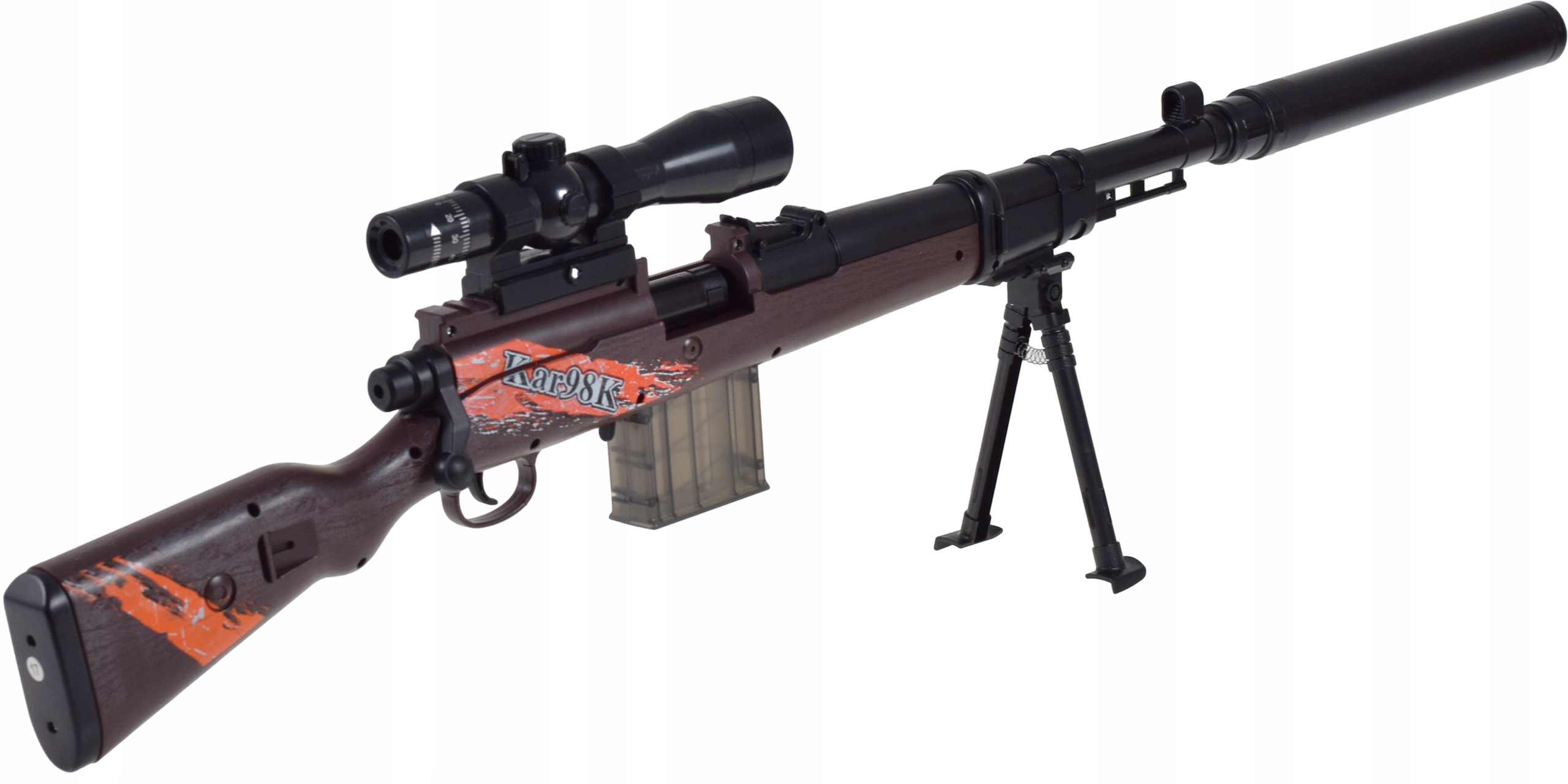 SNAJPERKA NA STRZAŁKI PIANKOWE DUŻY KARABIN ZESTAW +ŁUSKI ZABAWKA REPLIKA