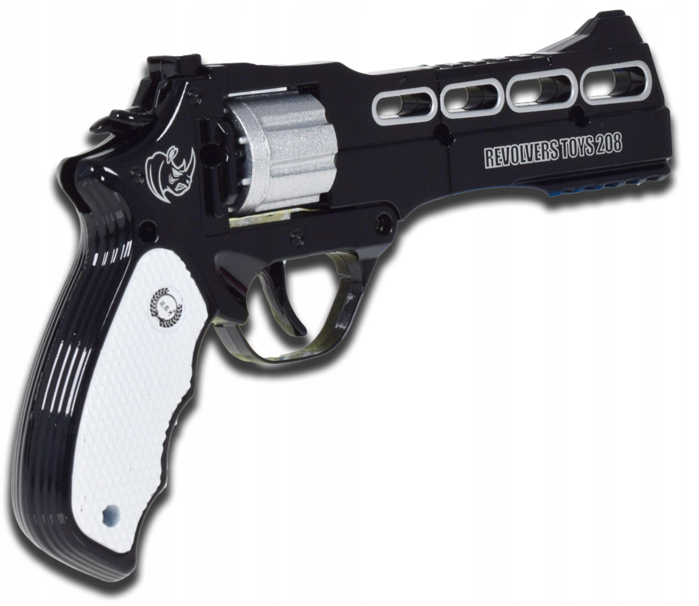 PISTOLET NA SPŁONKĘ KAPISZONY GRATIS 10x720szt METALOWY REWOLWER DLA DZIECI