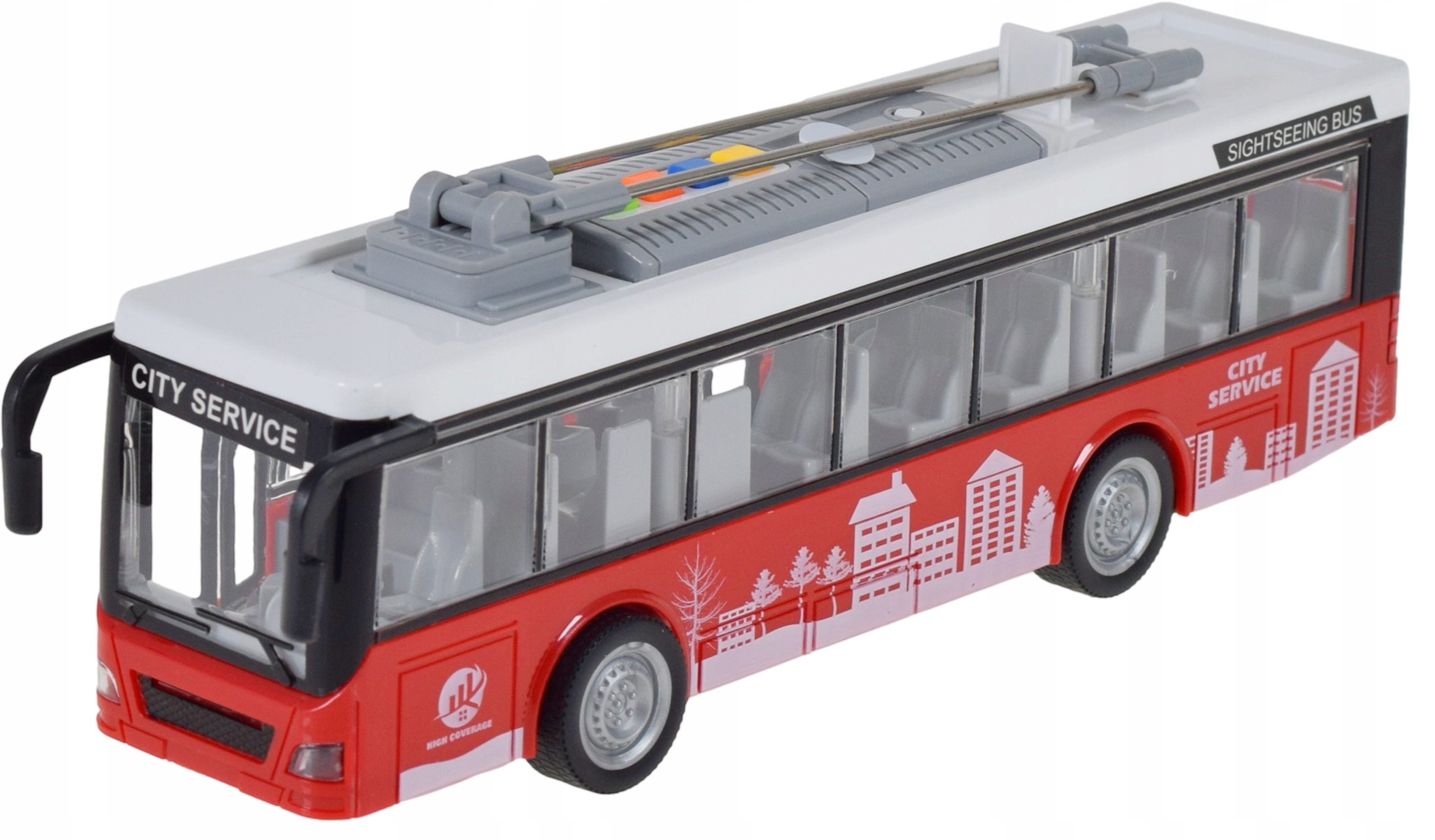 AUTOBUS SZKOLNY CITYBUS MIEJSKI NA BATERIE POJAZD BUS ZABAWKA DLA DZIECI