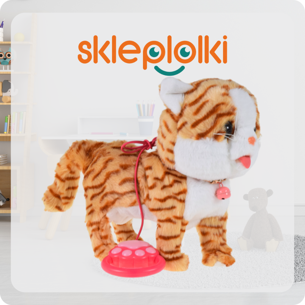 KOT INTERAKTYWNY KOTEK NA SMYCZY MIAUCZY CHODZI GRA DLA DZIECKA NA PREZENT
