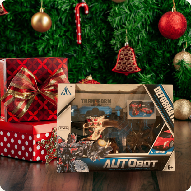 Auto Transformer Zdalnie Sterowane Robot Samochód  2w1 Na Pilot Akumulator