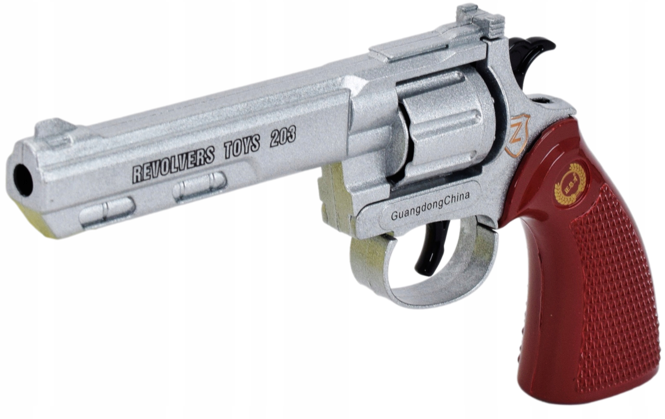 PISTOLET NA SPŁONKĘ KAPISZONY GRATIS 10x720szt METALOWY REWOLWER DLA DZIECI