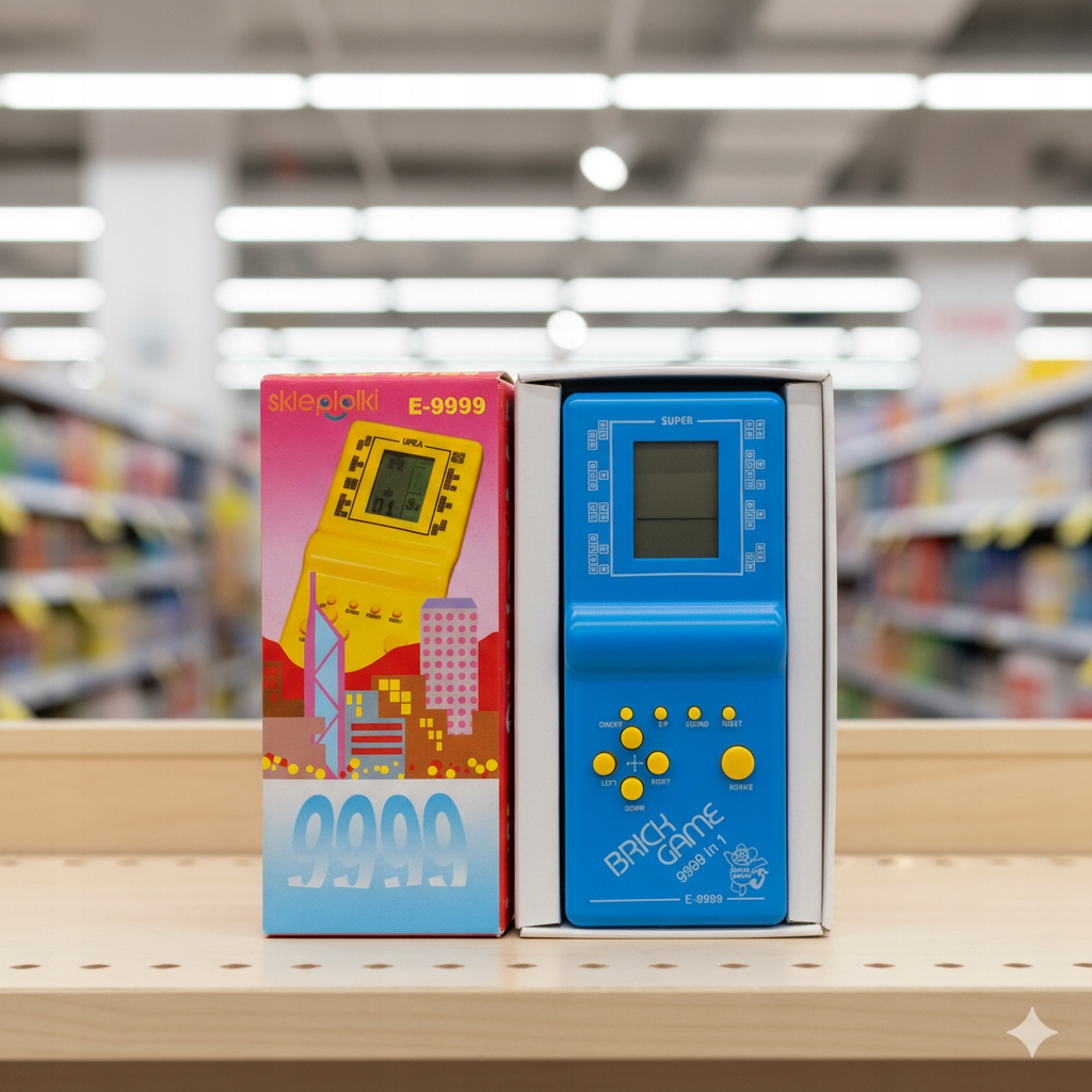 ELEKTRONICZNA GRA NA BATERIE AA PRZENOŚNA KONSOLA DO GIER GIERKA DLA DZIECI