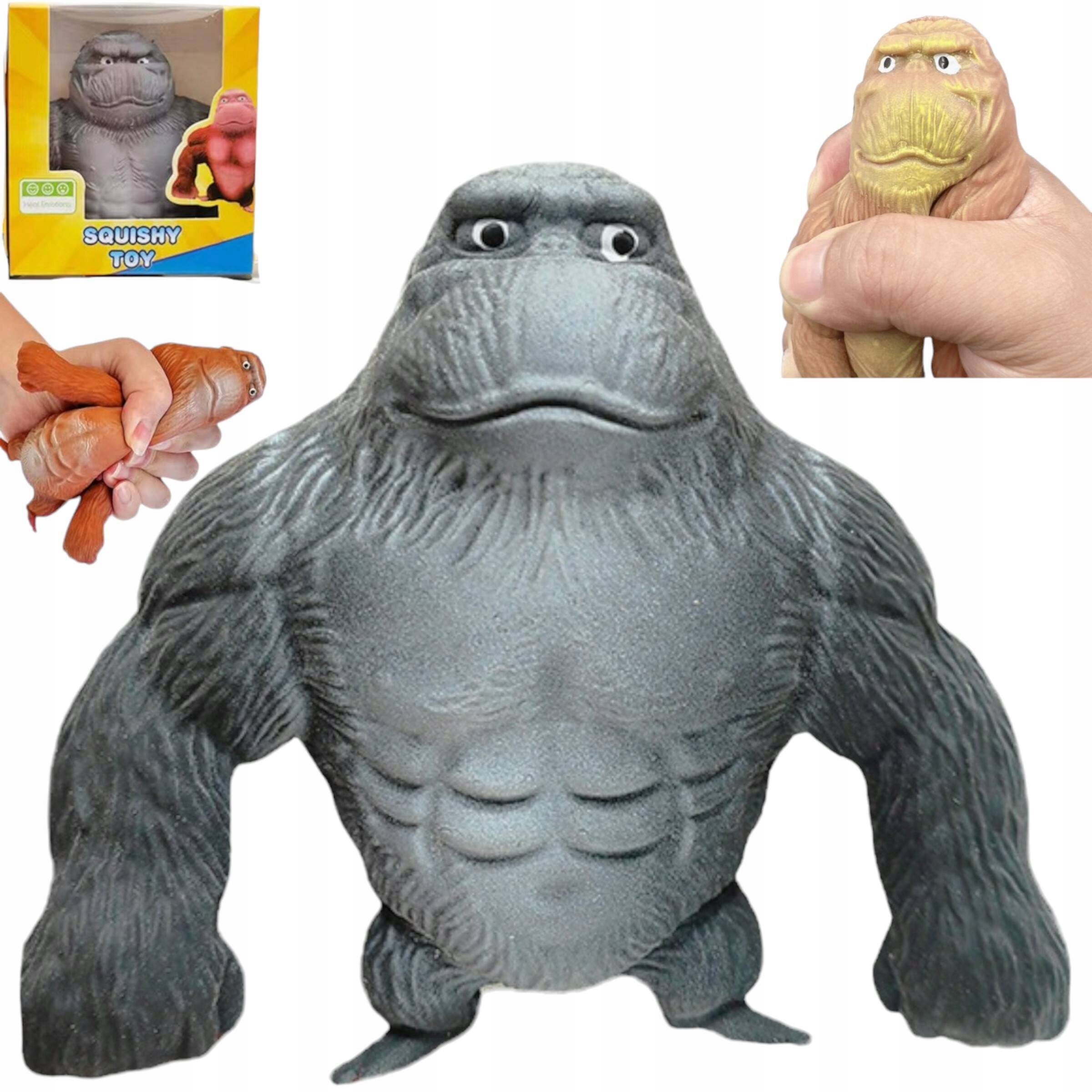 GNIOTEK GORYL ANTYSTRESOWY MAŁPA SQUISHY SENSORYCZNY ZABAWKA ROZCIĄGLIWY