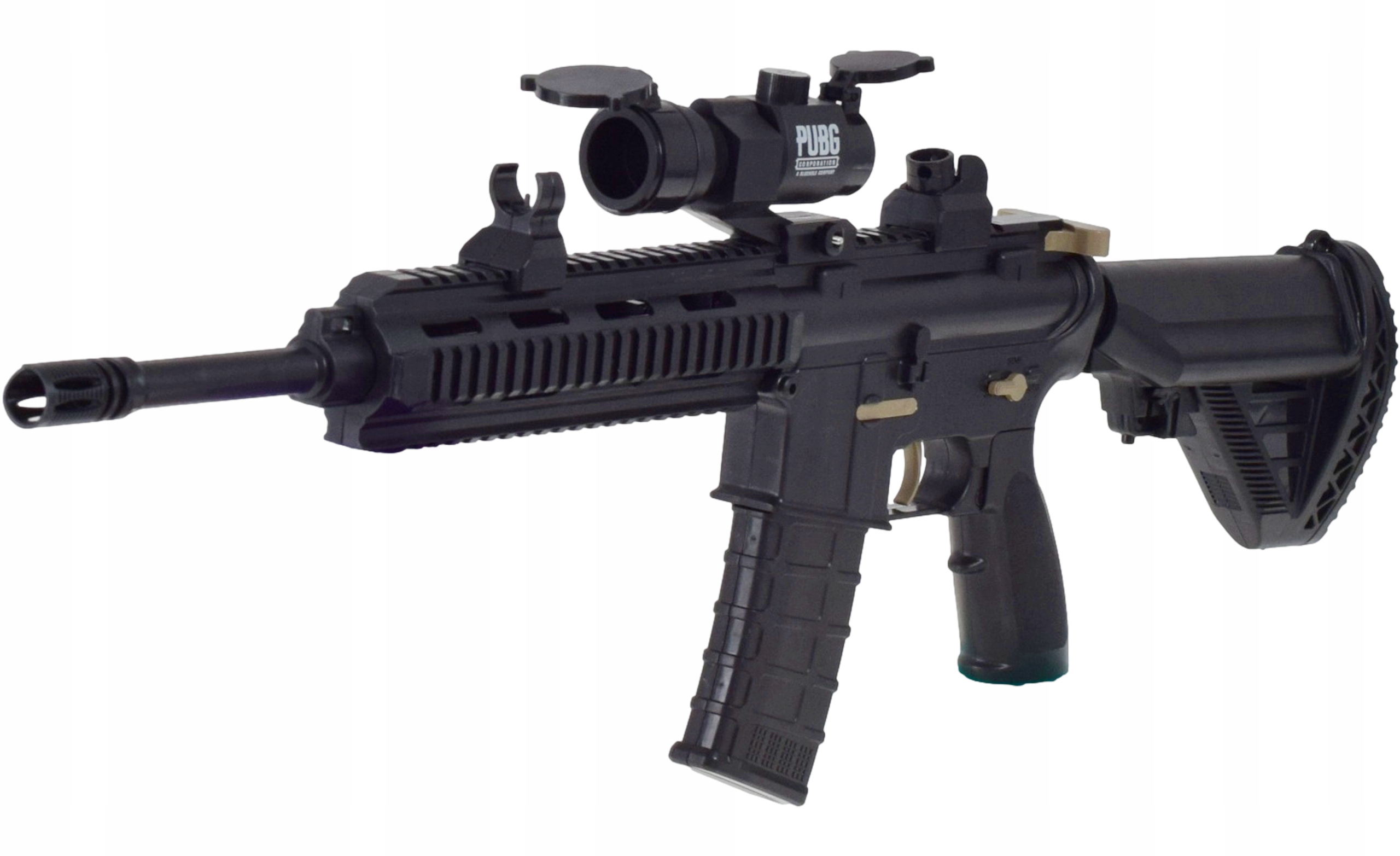 DUŻY KARABIN AUTOMAT 2W1 IMPONUJĄCY DESIGN REALISTYCZNY CELNY TRAFNY ZESTAW