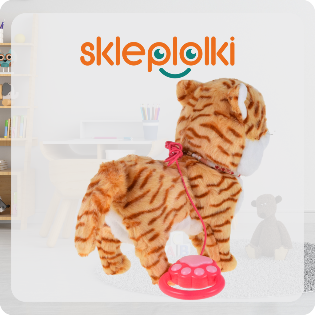 KOT INTERAKTYWNY KOTEK NA SMYCZY MIAUCZY CHODZI GRA DLA DZIECKA NA PREZENT