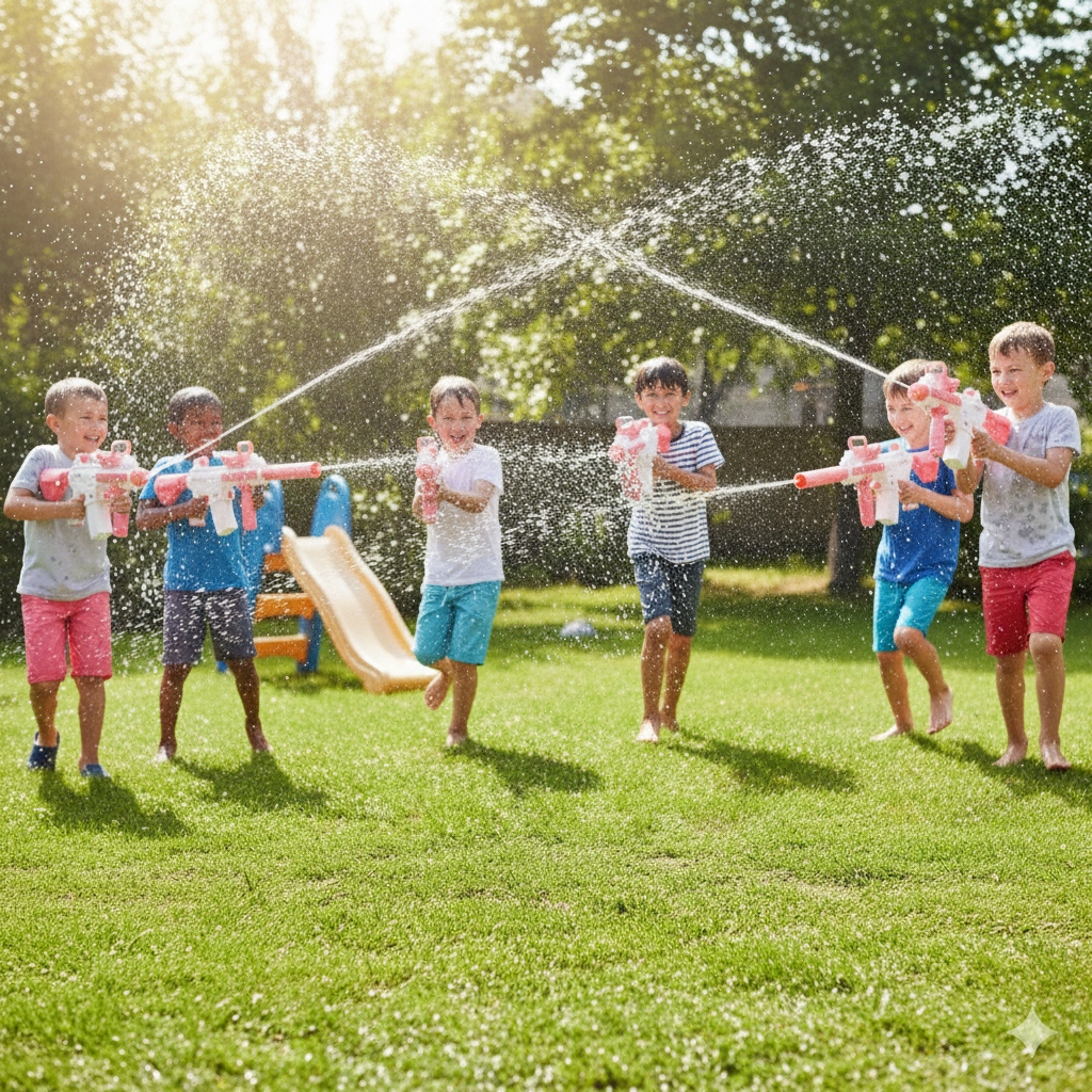 AUTOMATYCZNY ELEKTRYCZNY KARABIN PISTOLET NA WODĘ DUŻY MIOTACZ BLASTER