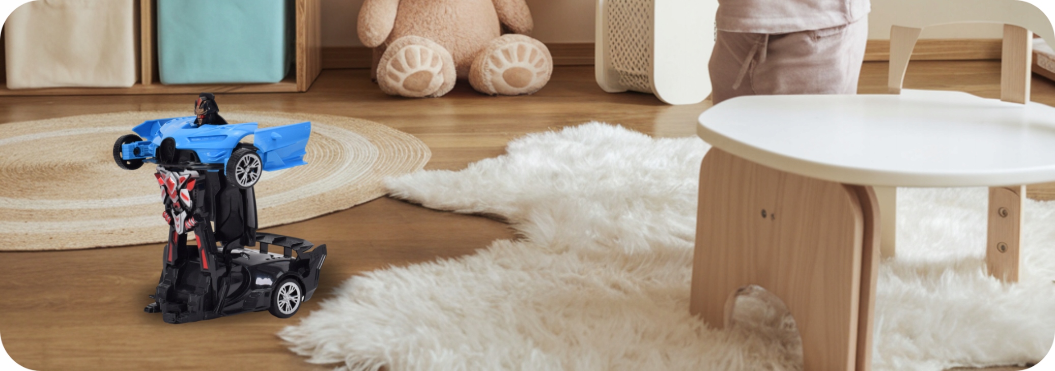 AUTO ROBOT ZDALNY SAMOCHÓD TRANSFORMACJA NA PILOT 2W1 +AKUMULATOR