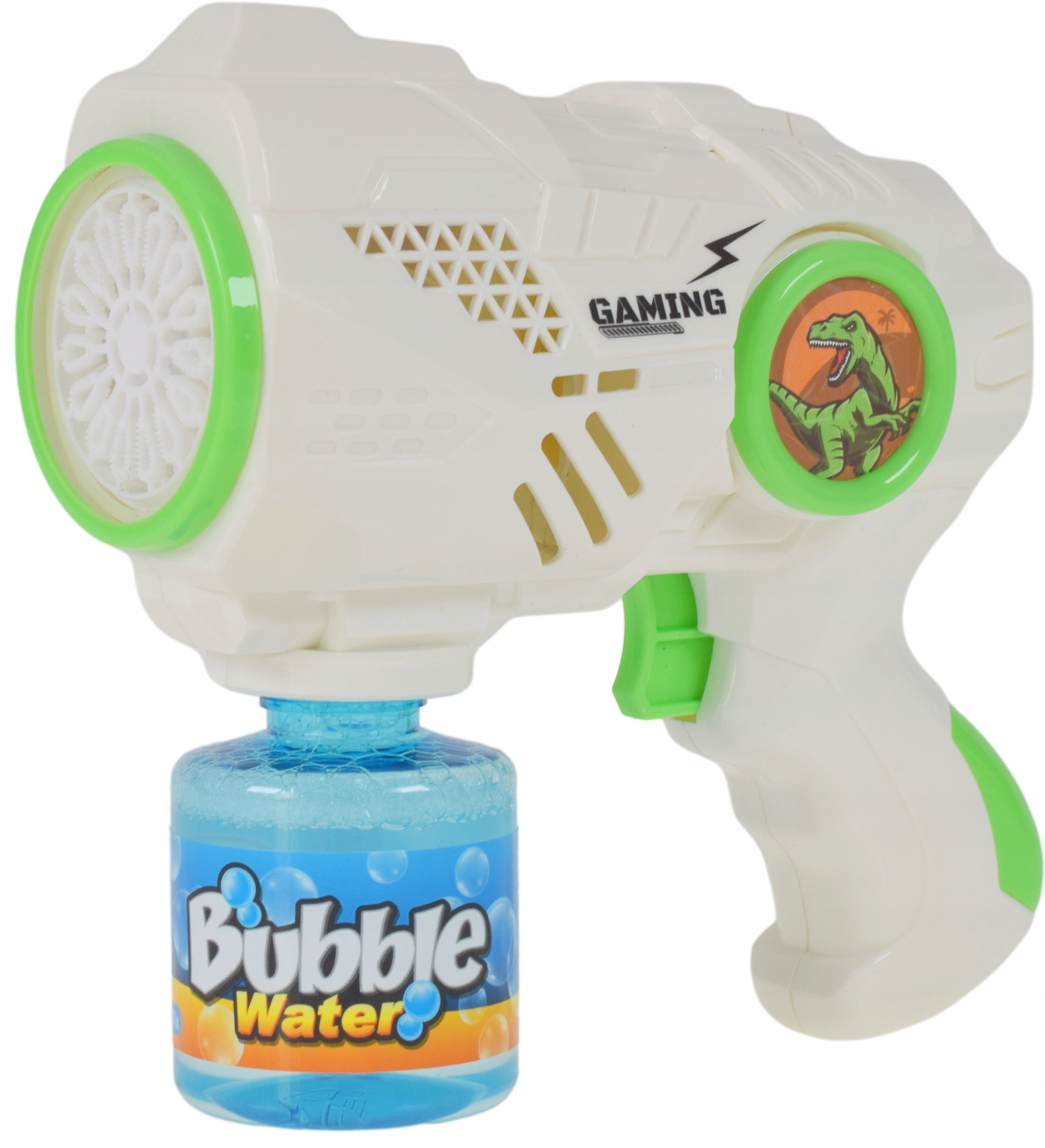 PISTOLET MASZYNKA AUTOMAT DO BANIEK MYDLANYCH ŚWIECI ZABAWKA DLA DZIECI