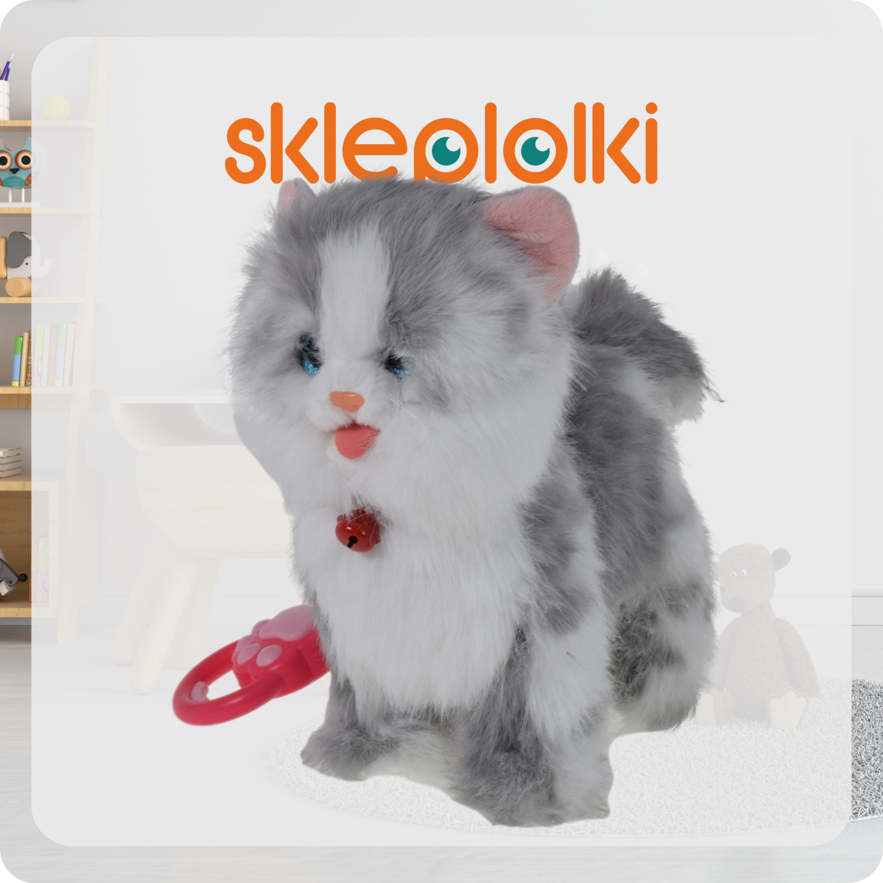 KOTEK INTERAKTYWNY NA SMYCZY MIAUCZY CHODZI GRA DLA DZIECKA NA PREZENT