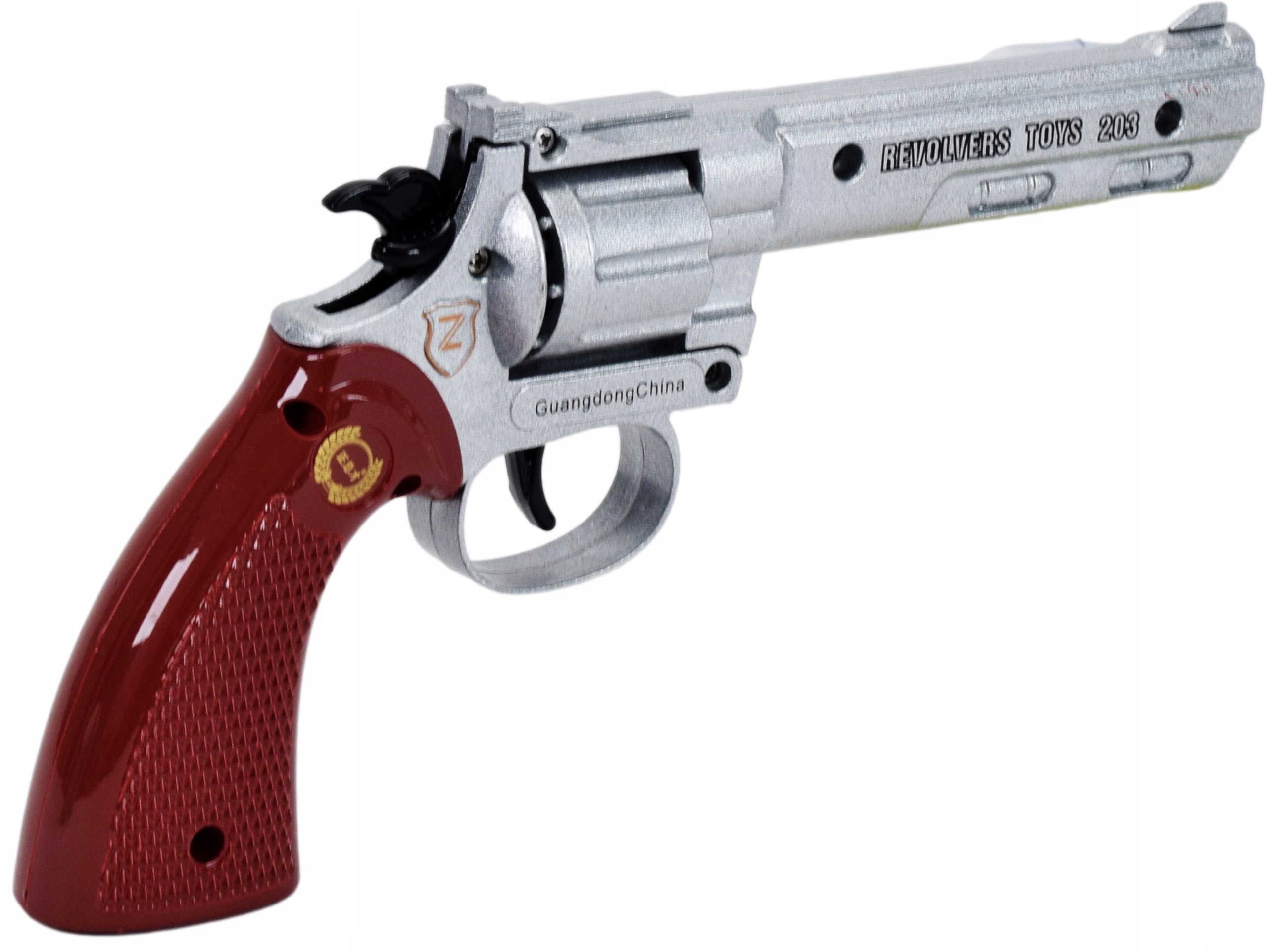 PISTOLET NA SPŁONKĘ KAPISZONY GRATIS 10x720szt METALOWY REWOLWER DLA DZIECI