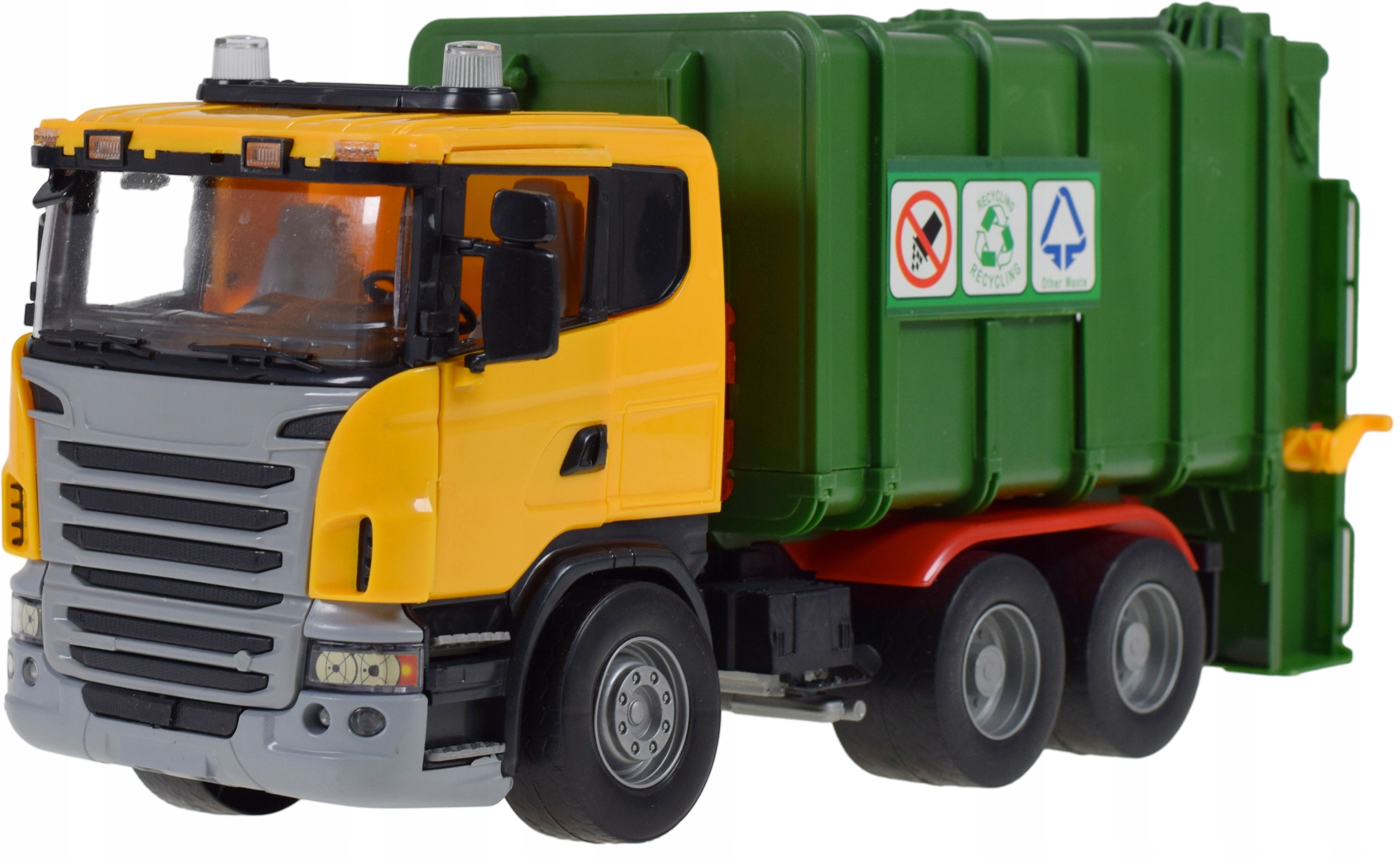 AUTO SAMOCHÓD DUŻA ŚMIECIARA NAPĘD RUCHOME ELEMENTY KLAPA DRZWI DLA DZIECI