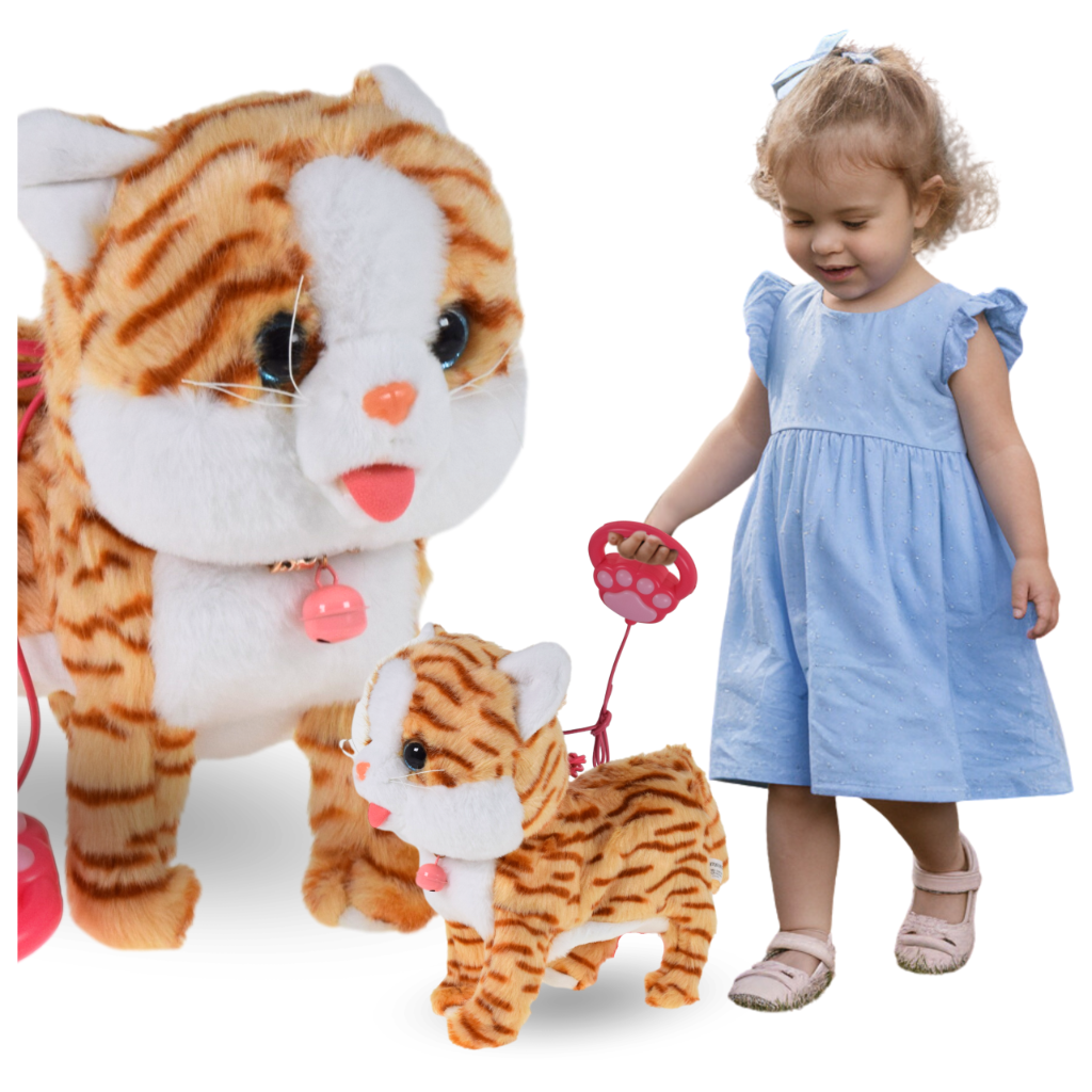 KOT INTERAKTYWNY KOTEK NA SMYCZY MIAUCZY CHODZI GRA DLA DZIECKA NA PREZENT