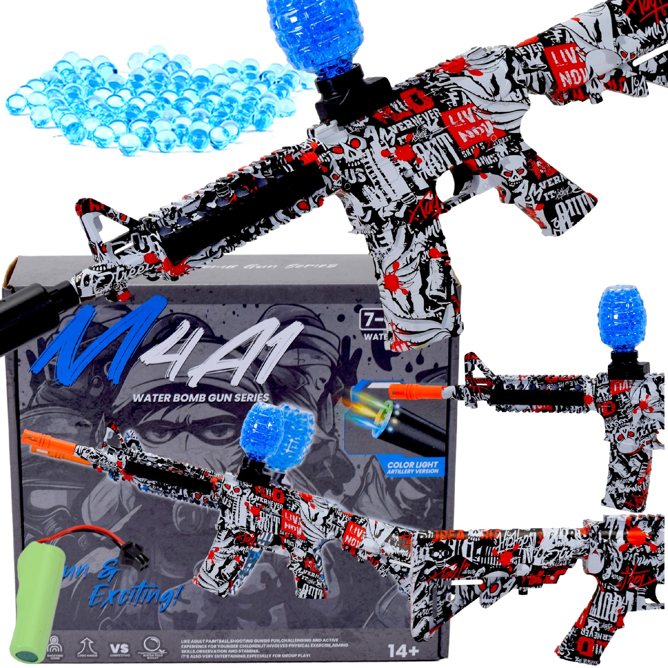 AUTOMATYCZNY PISTOLET AUTOMAT KARABIN NA KULKI WODNO ŻELOWE ELEKTRO ZESTAW