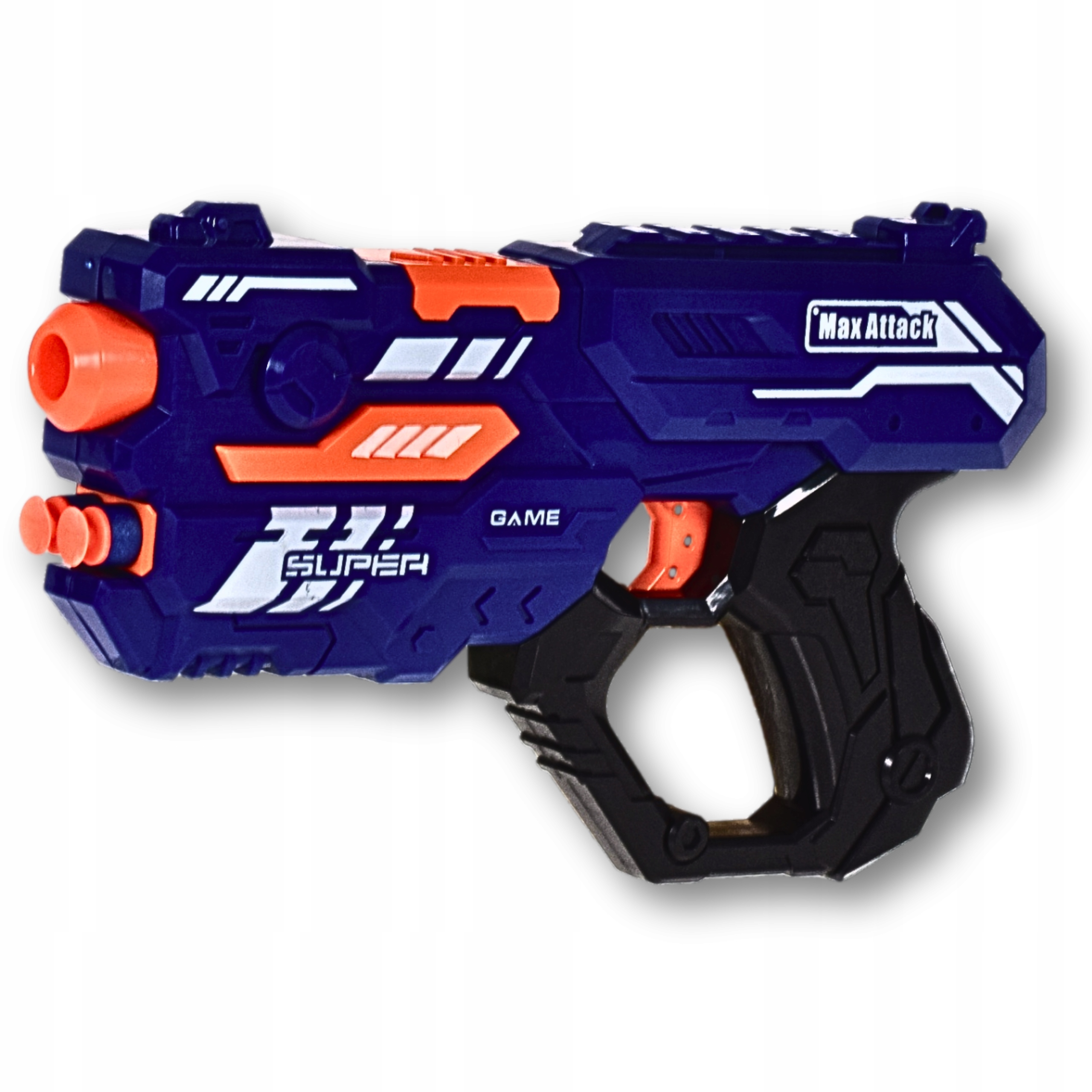 PISTOLET RĘCZNA WYRZUTNIA NA MIĘKKIE BEZPIECZNE STRZAŁKI Z MAGAZYNKIEM