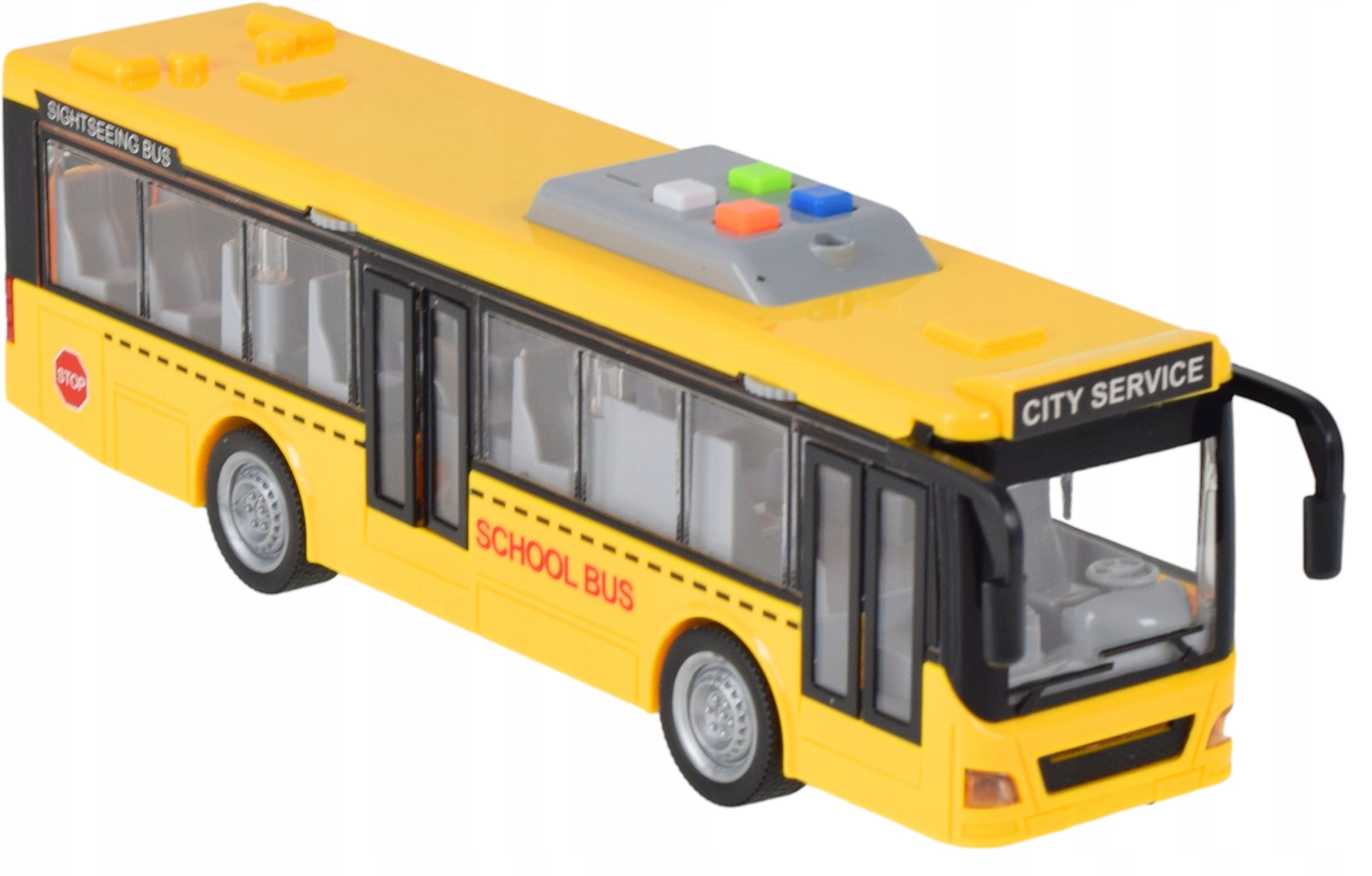 AUTOBUS SZKOLNY CITYBUS MIEJSKI NA BATERIE POJAZD BUS ZABAWKA DLA DZIECI