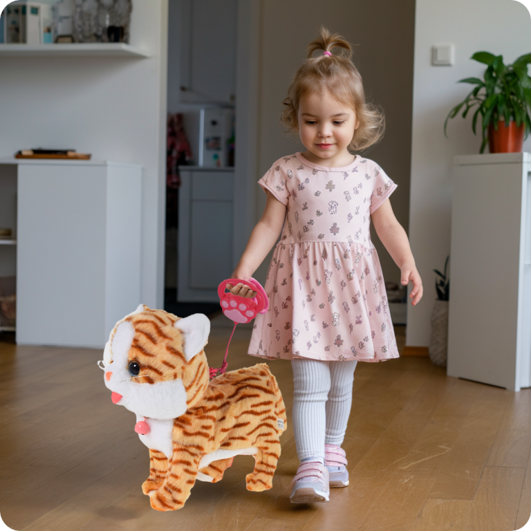 KOT INTERAKTYWNY KOTEK NA SMYCZY MIAUCZY CHODZI GRA DLA DZIECKA NA PREZENT