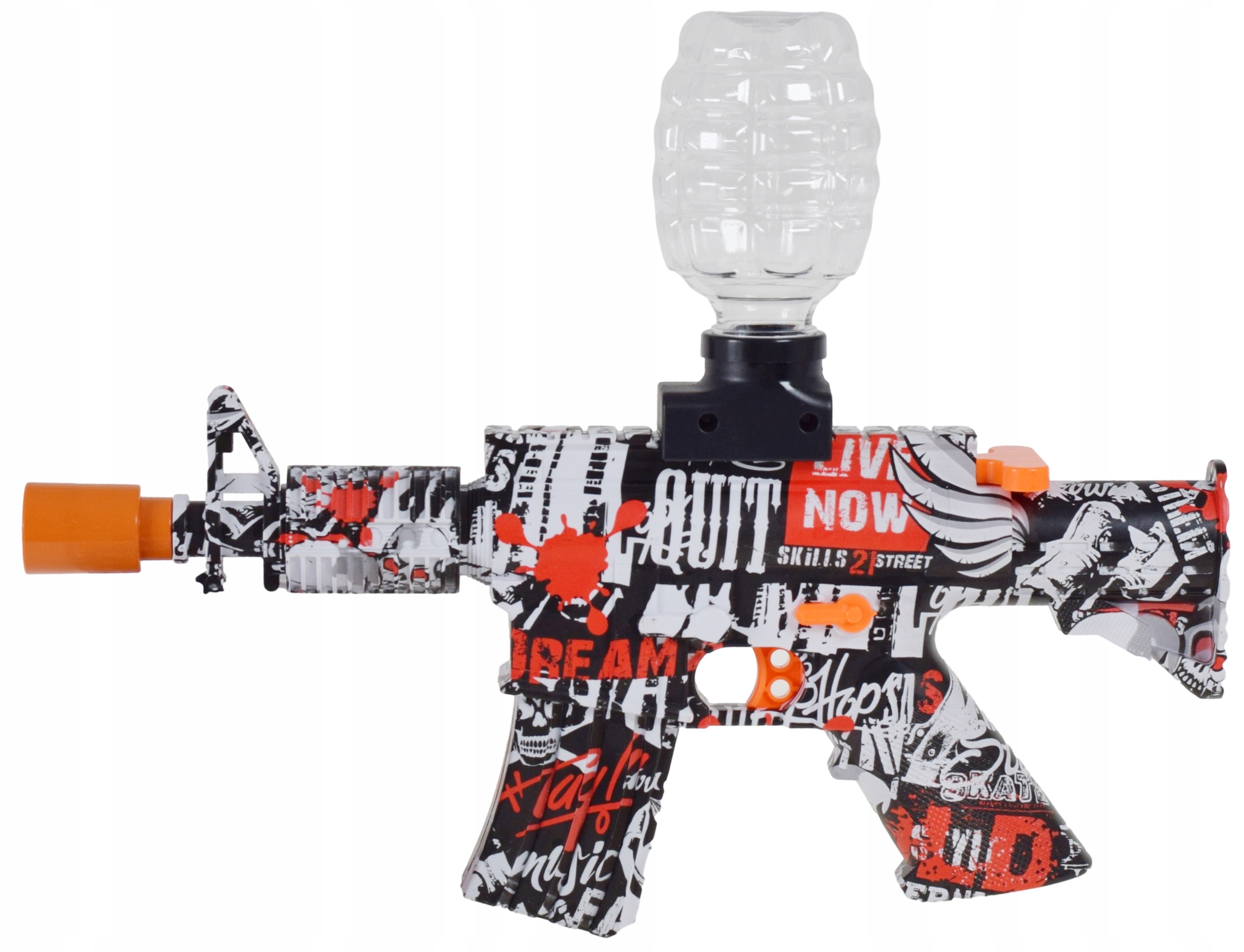 PISTOLET NA KULKI ŻELOWE WODNE AUTOMATYCZNY KARABIN DUŻY ZESTAW AKUMULATOR