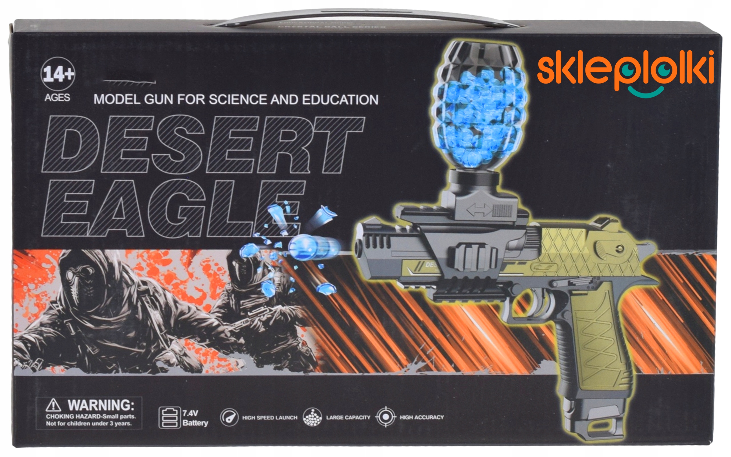 PISTOLET ELEKTRYCZNY AUTOMAT MASZYNOWY NA KULKI ŻEL GLOCK ZESTAW AKCESORIA