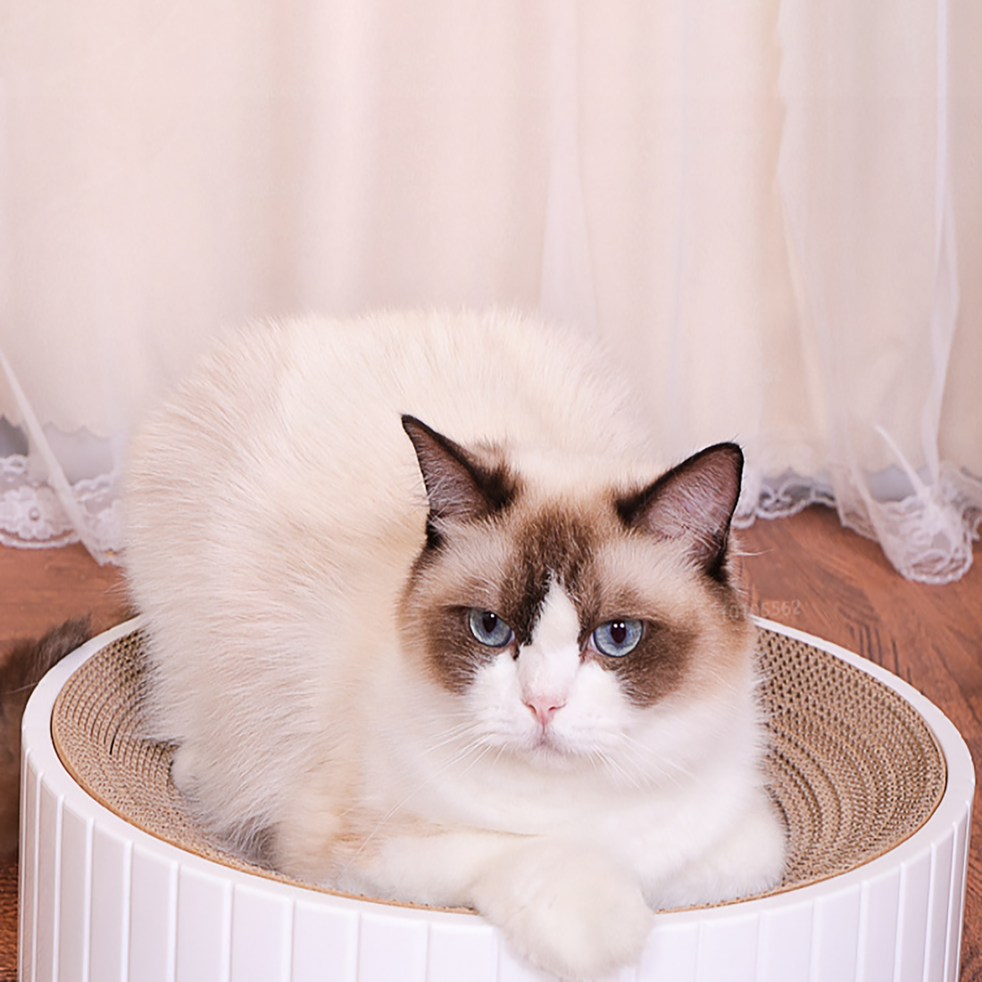 Zestaw drapak z DODATKOWYM wymiennym wkładem dla KOTA ekologiczny TEKTUROWY