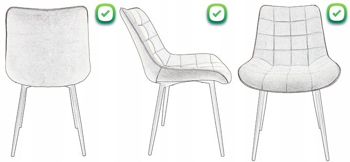 2 x Krzesło MISTY niebieskie (nowe kody)