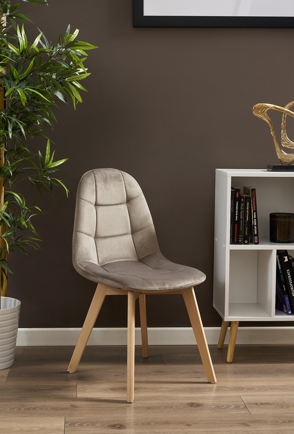 Krzesło COLIN beżowe (zestaw nogi + śruby) (nowy kod)