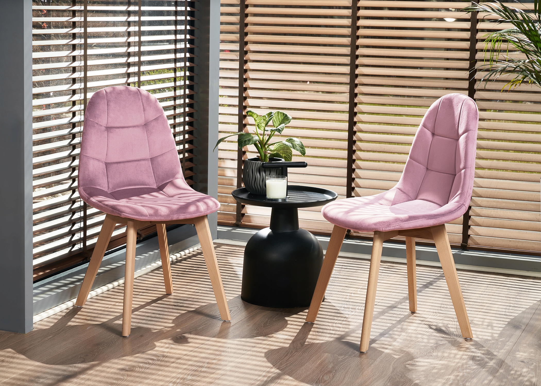 Krzesło COLIN różowe (zestaw nogi + śruby) (nowy kod)