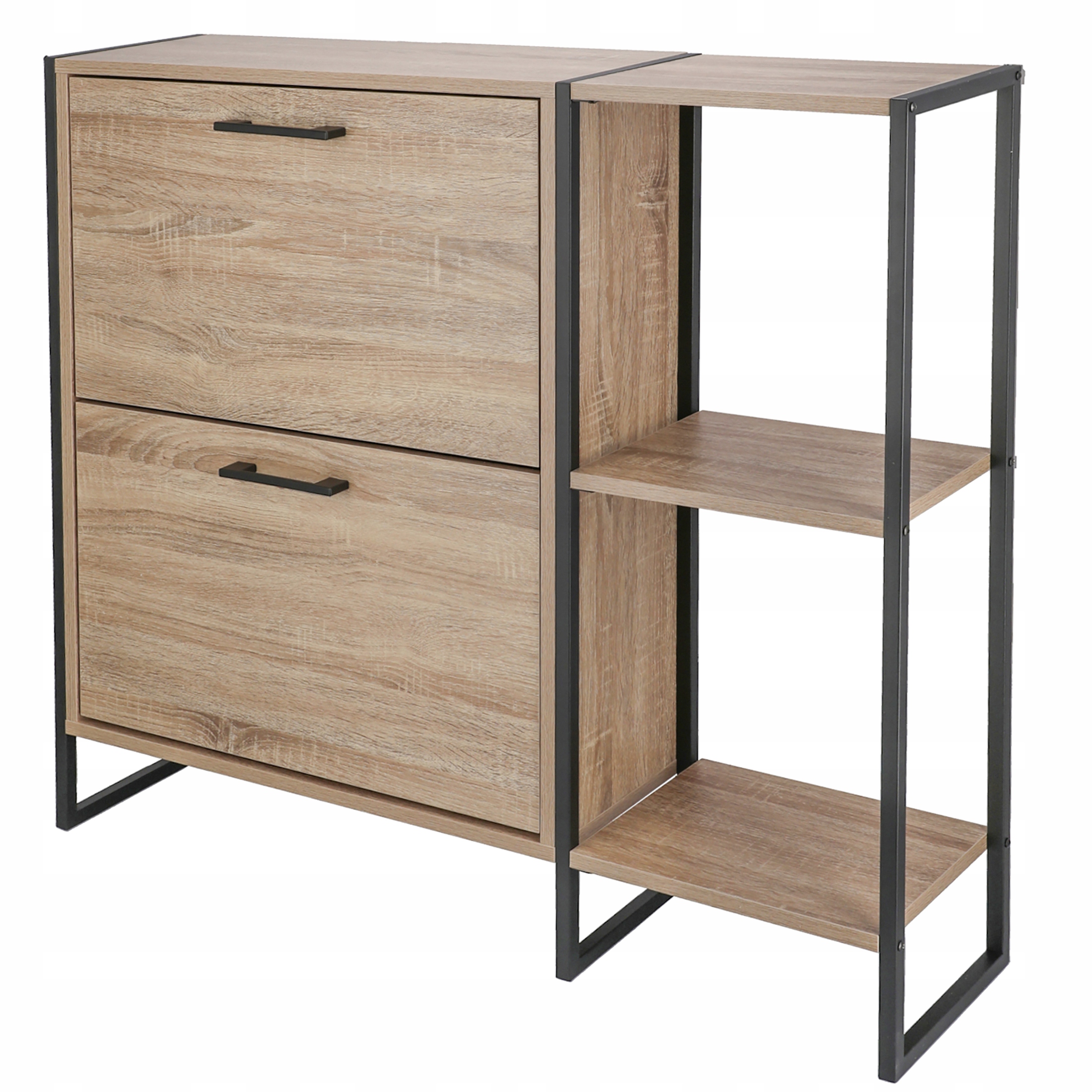 SZAFKA na buty regał 2 KOMORY OBUWIE komoda pojemna do przedpokoju LOFT