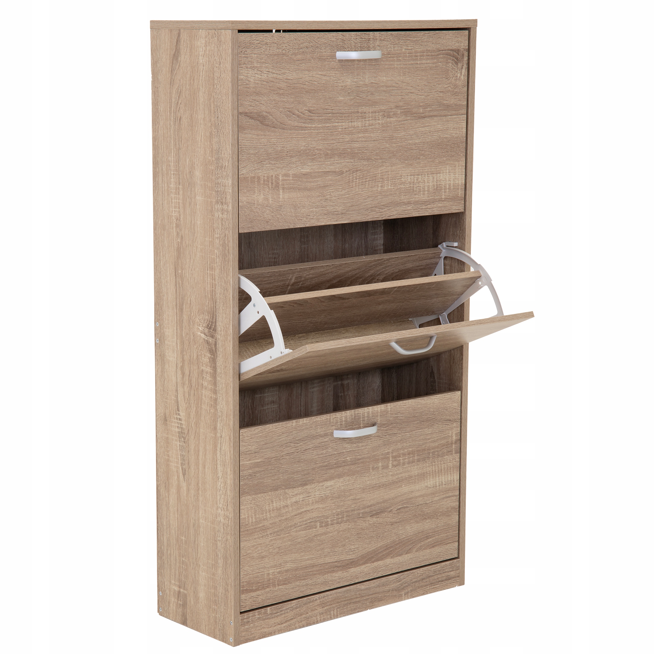 SZAFKA na buty regał 3 KOMORY OBUWIE komoda pojemna do przedpokoju REGAŁ